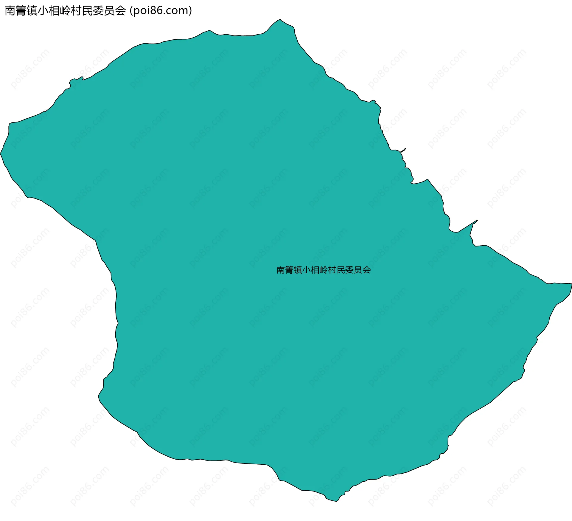 南箐镇小相岭村民委员会边界地图