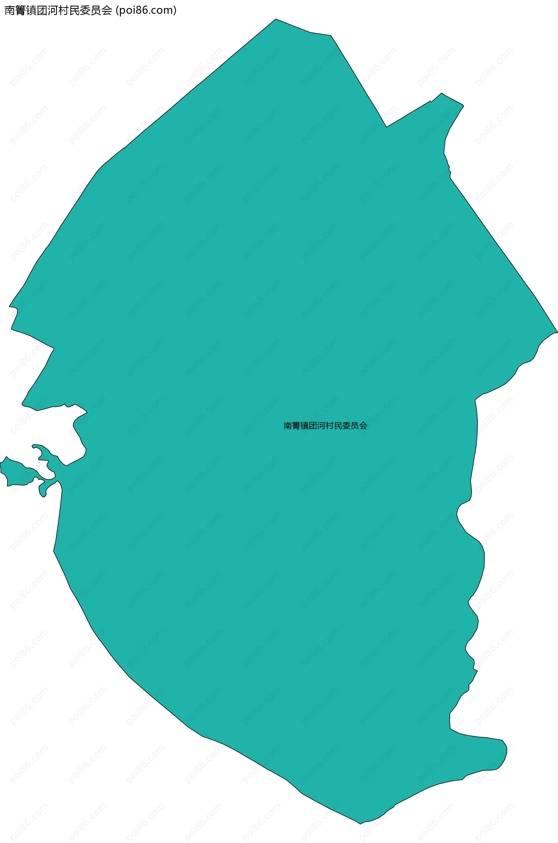 南箐镇团河村民委员会边界地图