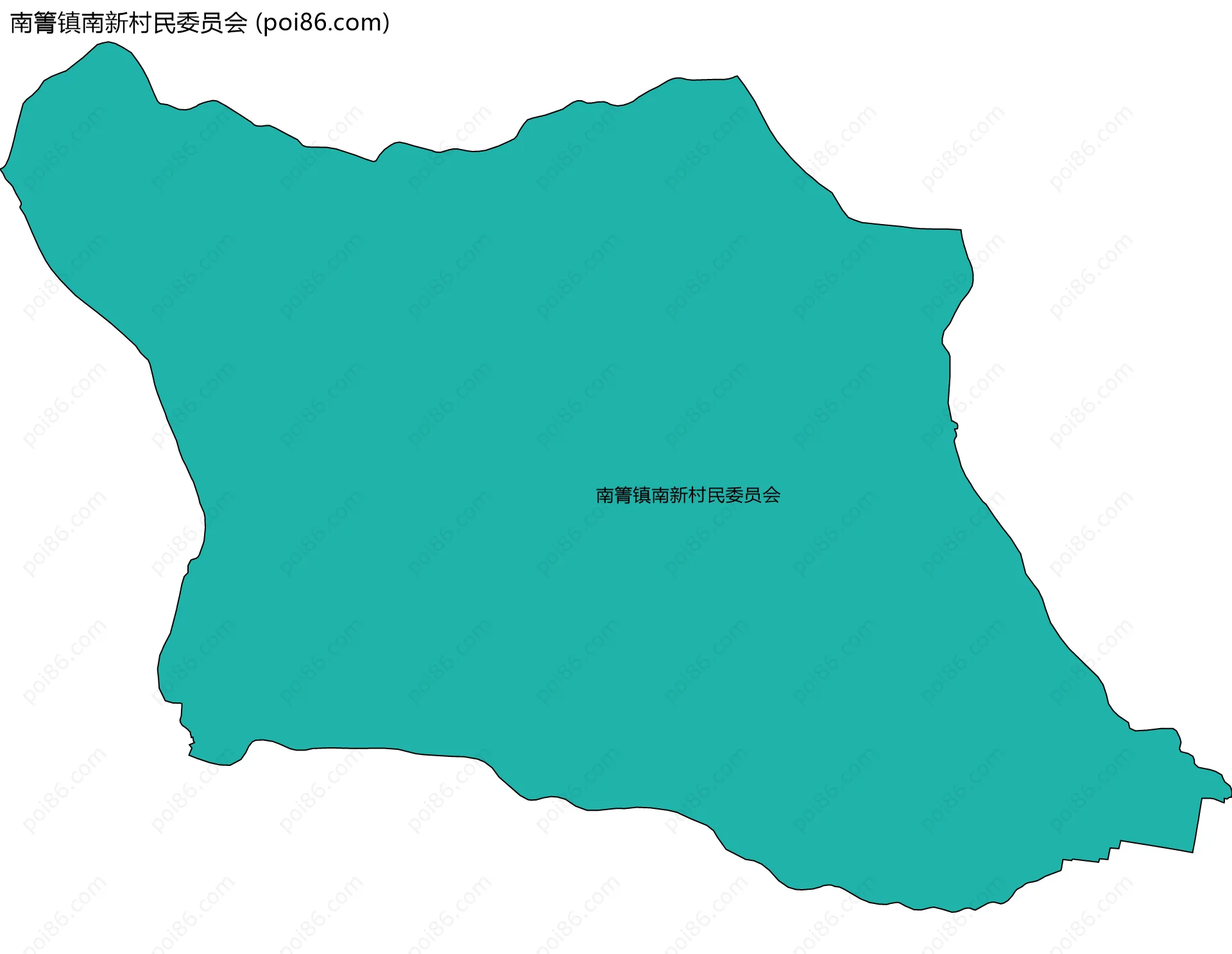 南箐镇南新村民委员会边界地图