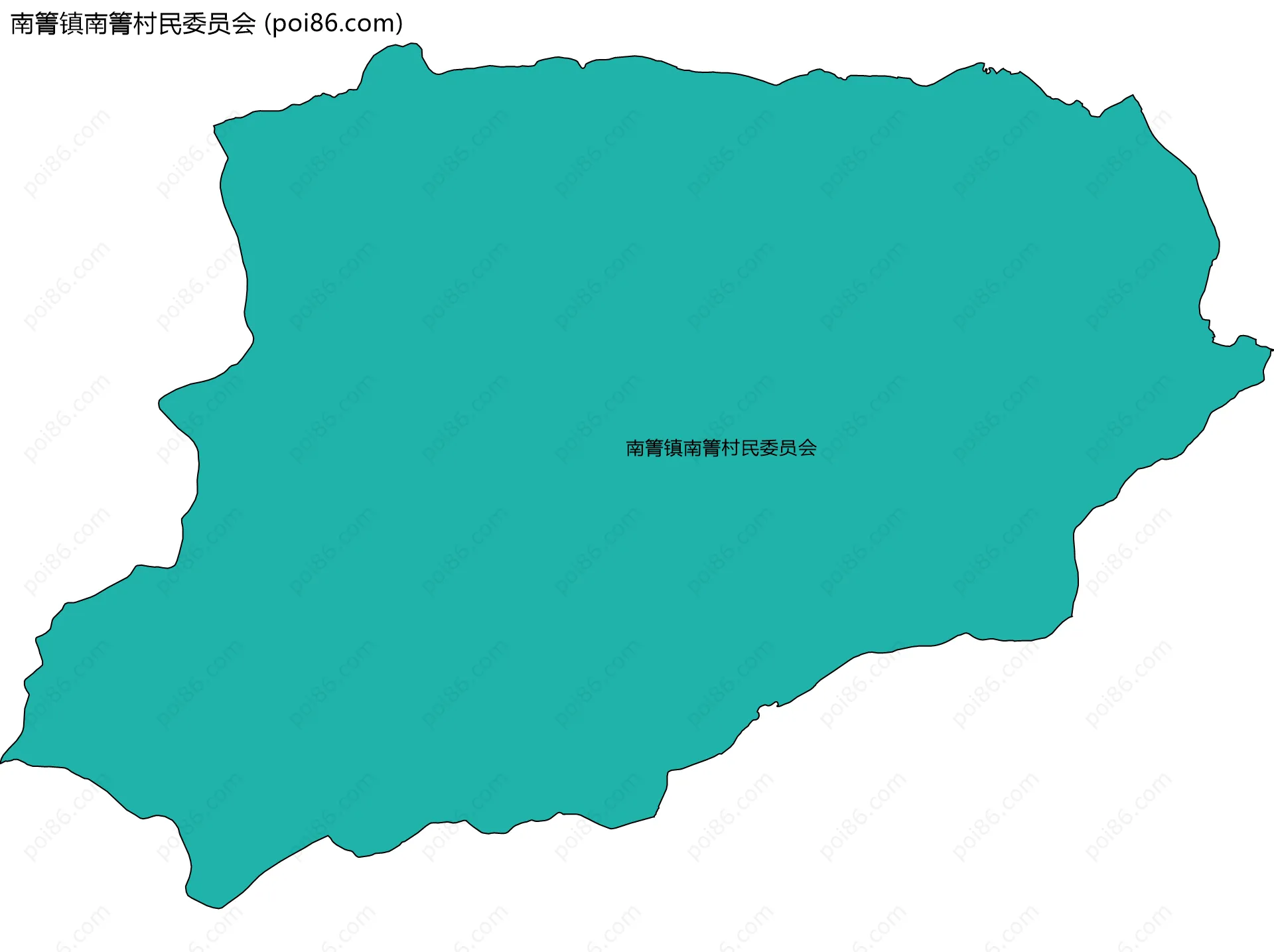 南箐镇南箐村民委员会边界地图