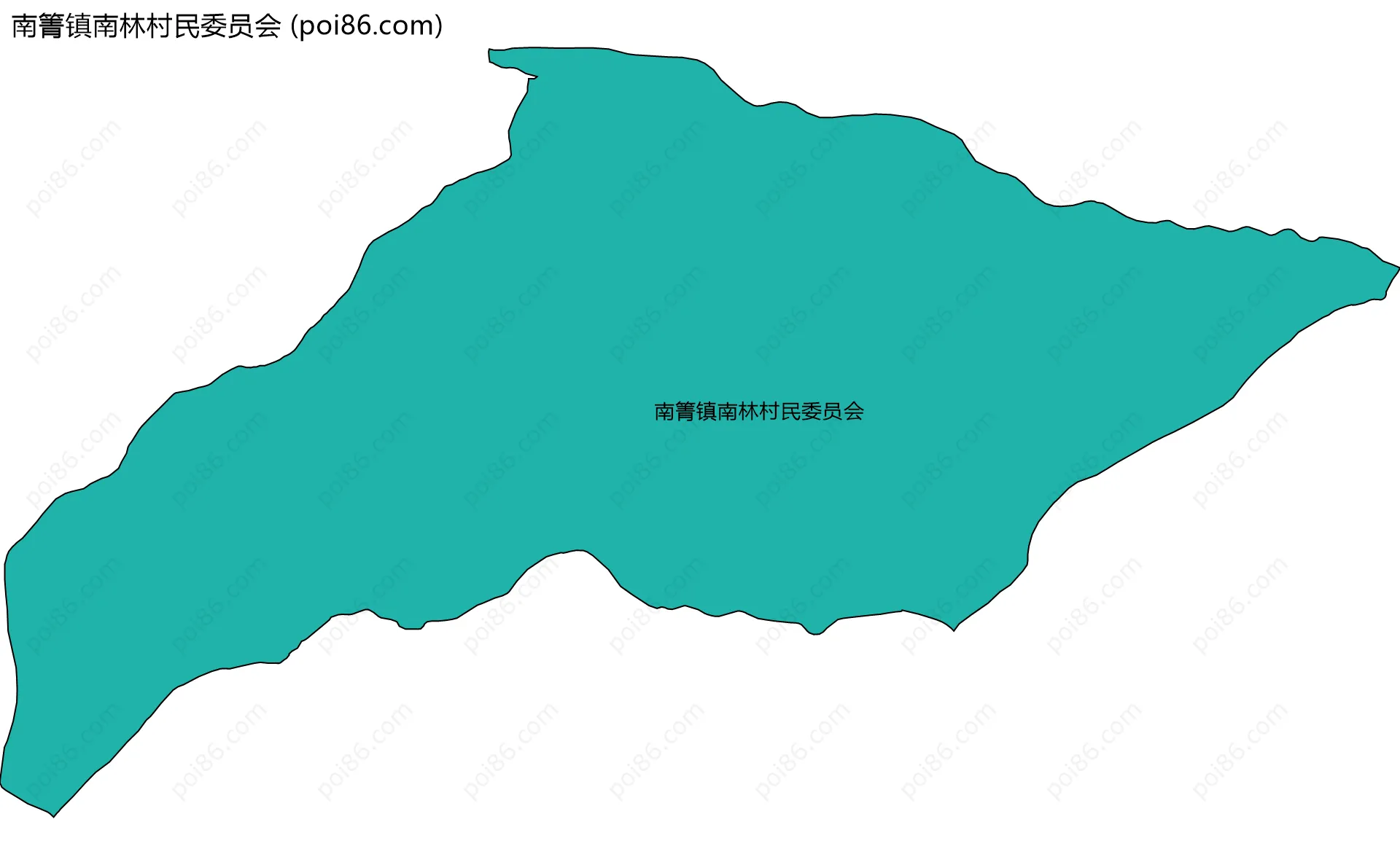 南箐镇南林村民委员会边界地图