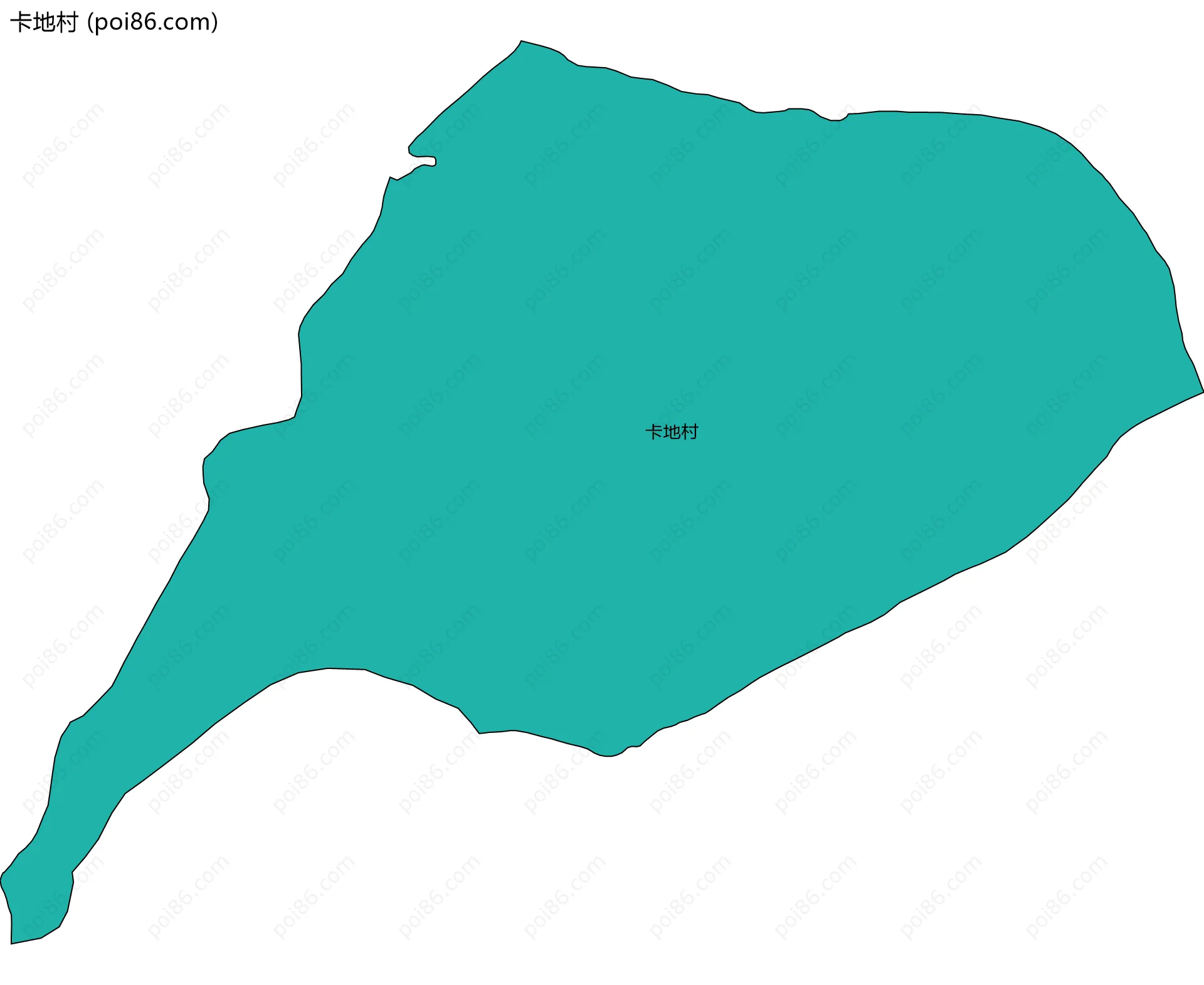 卡地村边界地图