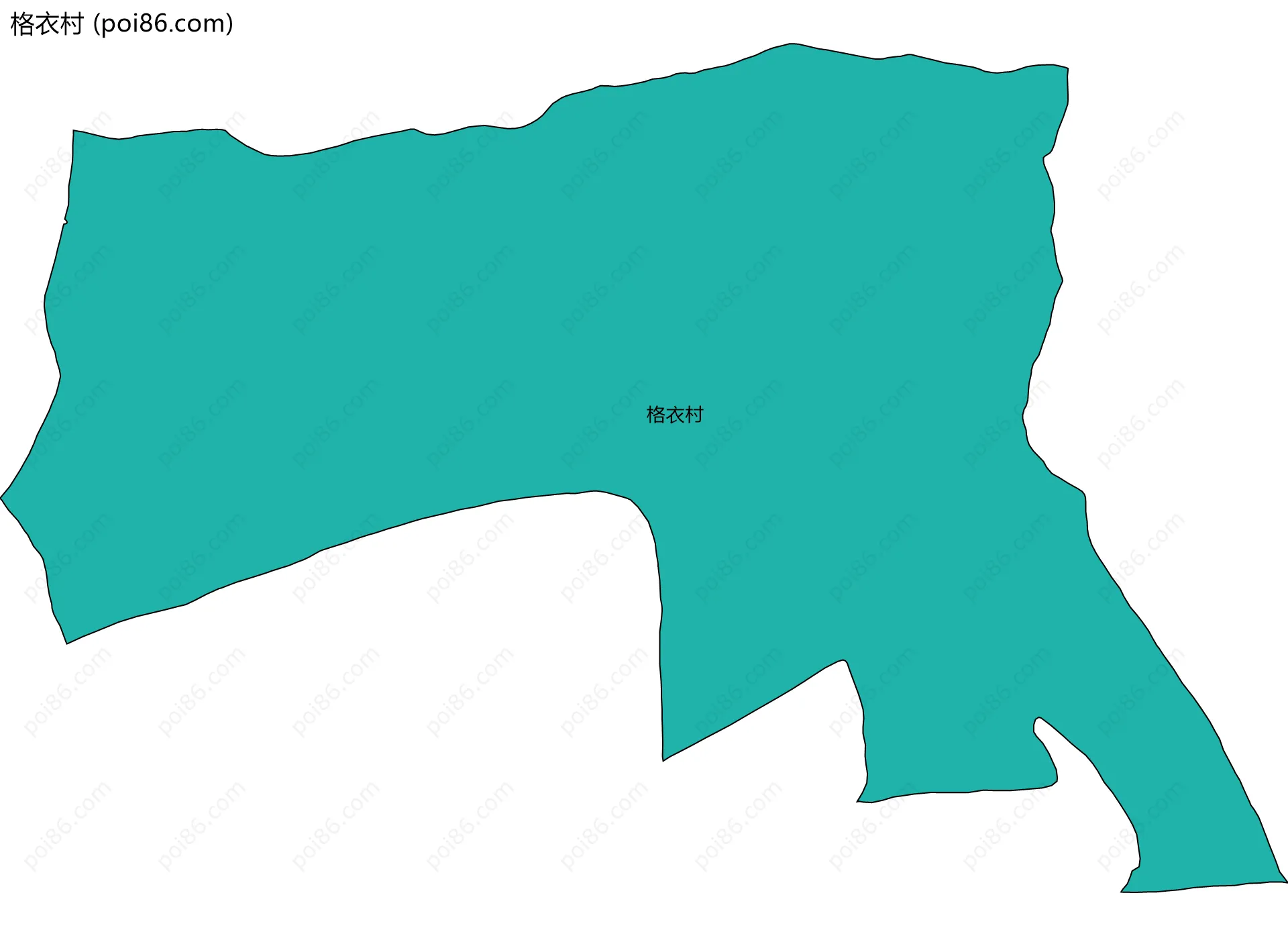 格衣村边界地图