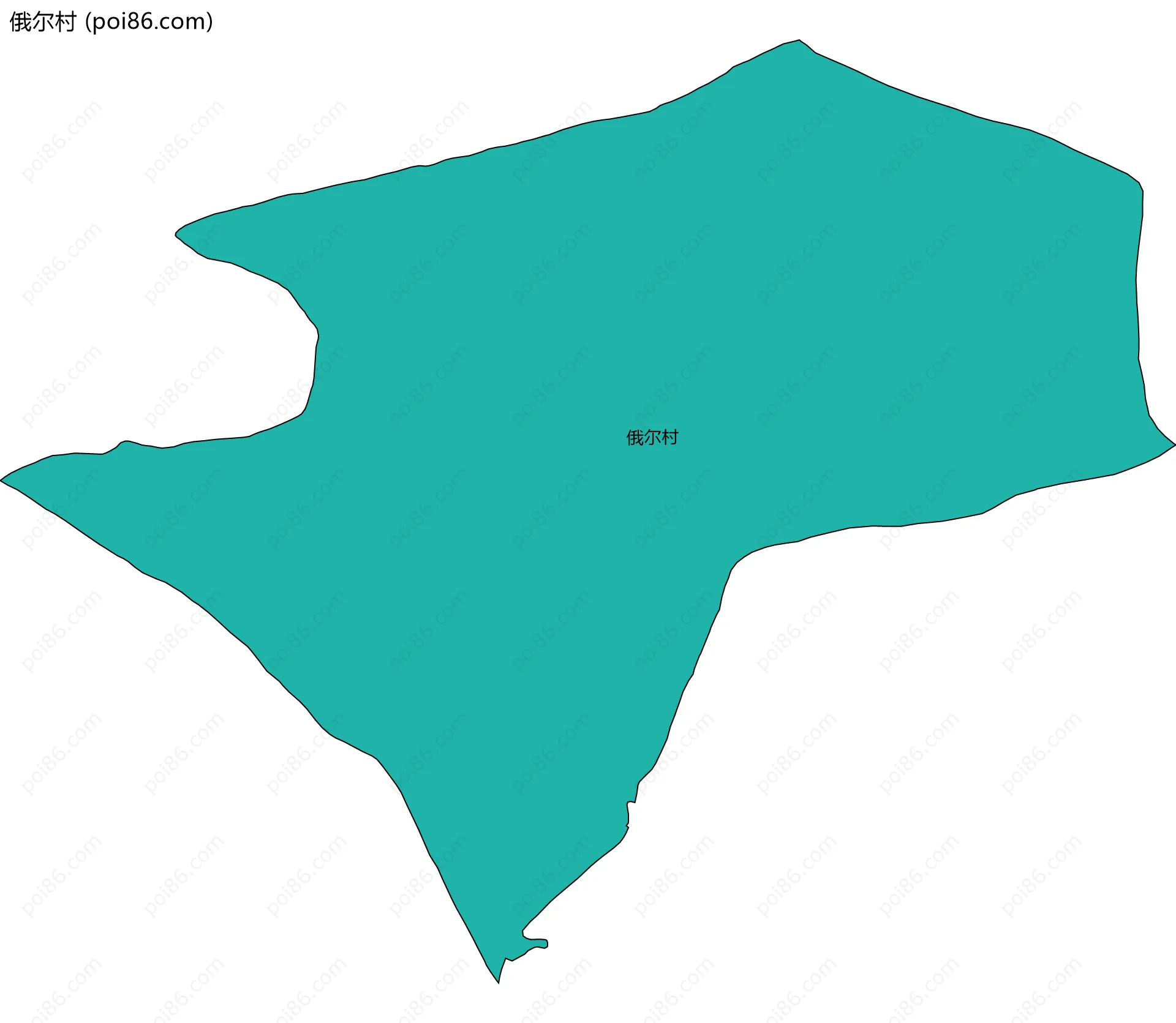 俄尔村边界地图