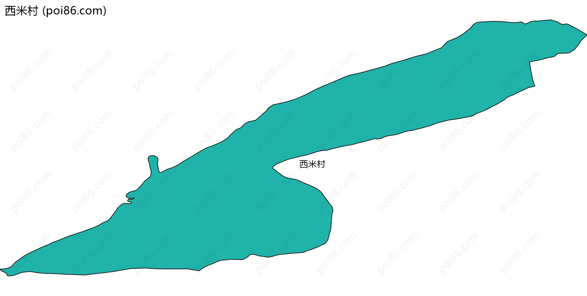 西米村边界地图
