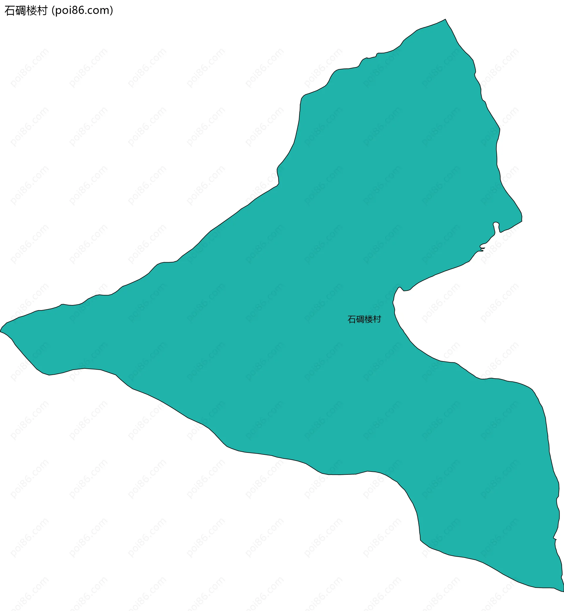 石碉楼村边界地图