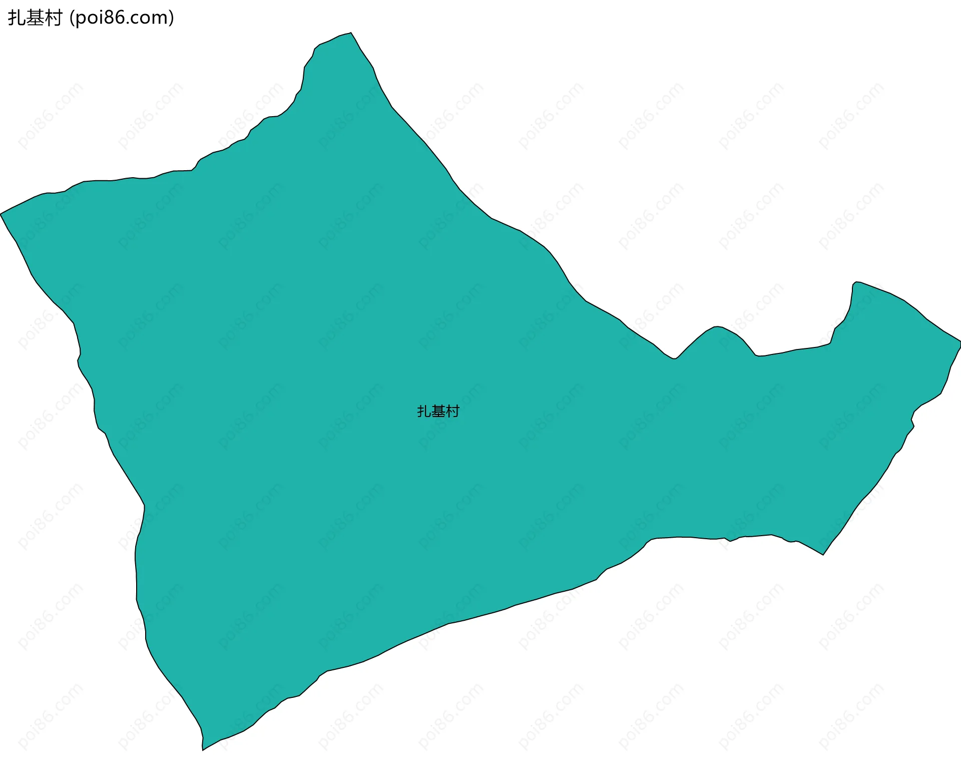 扎基村边界地图