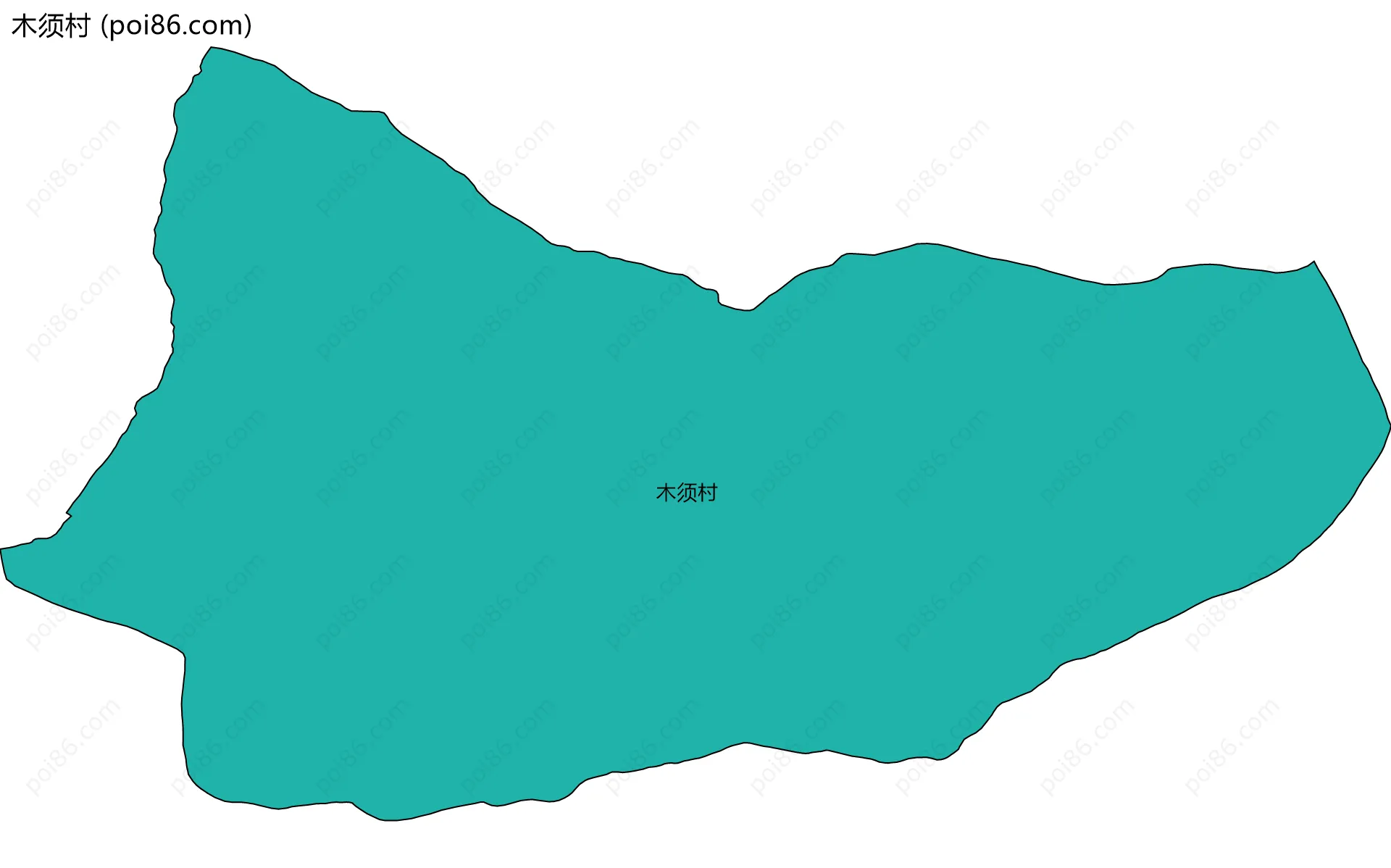 木须村边界地图