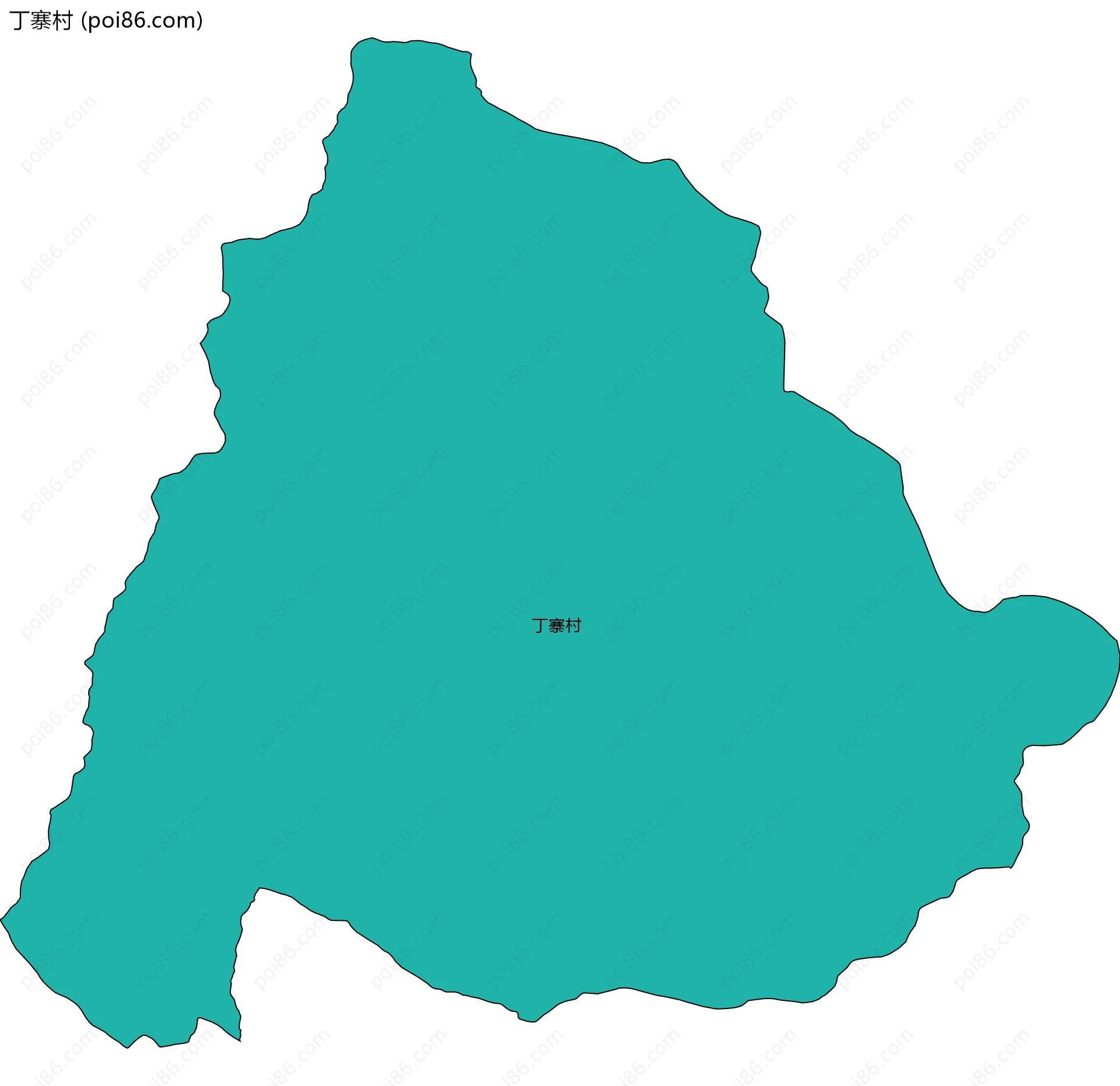 丁寨村边界地图