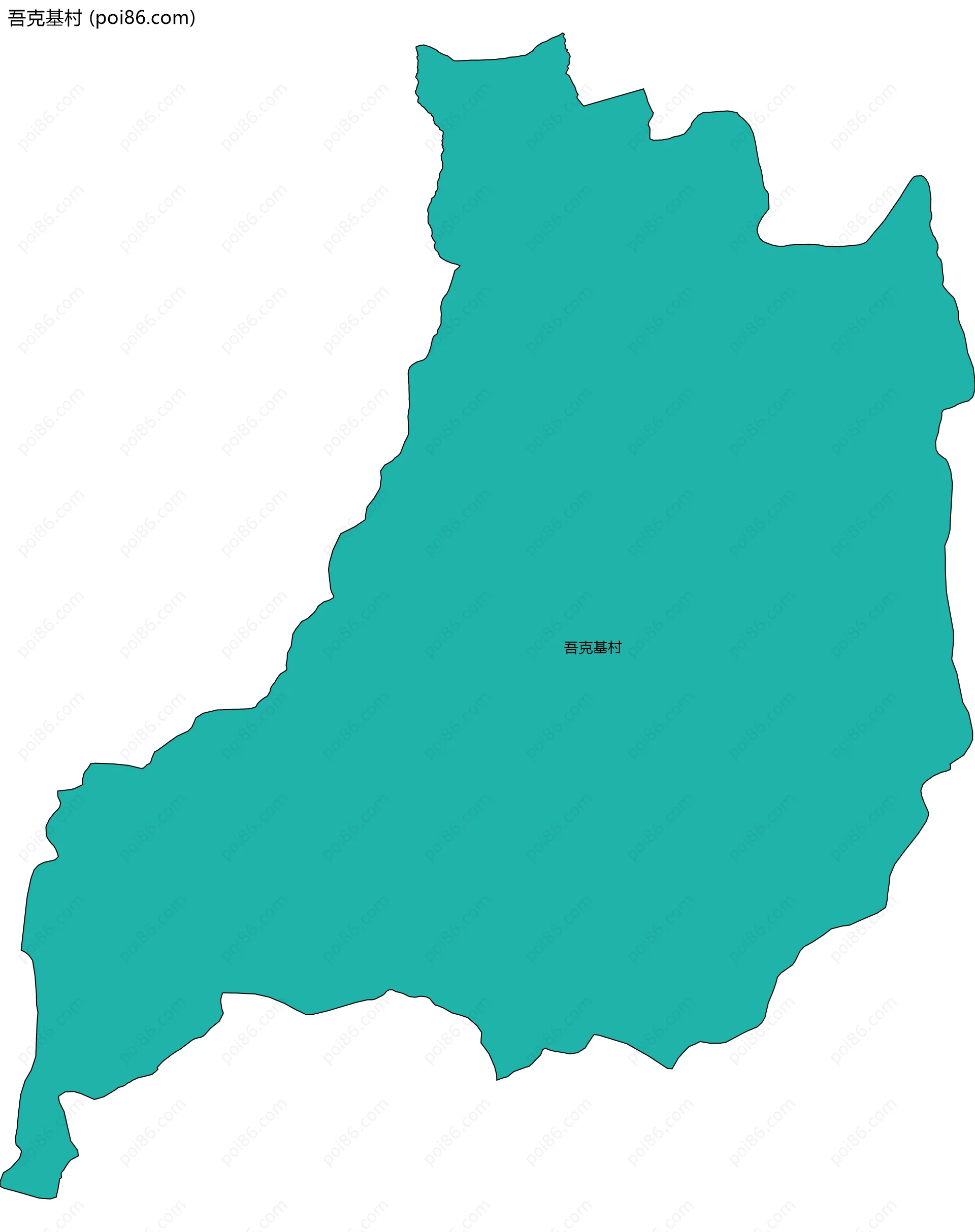 吾克基村边界地图