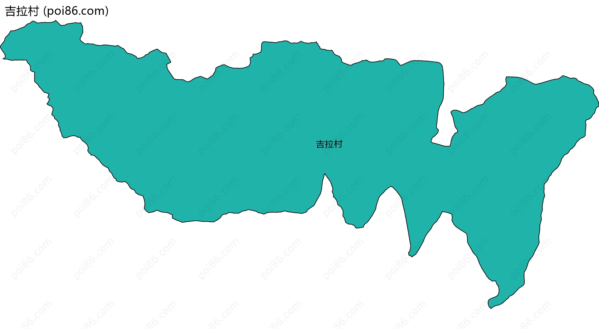 吉拉村边界地图