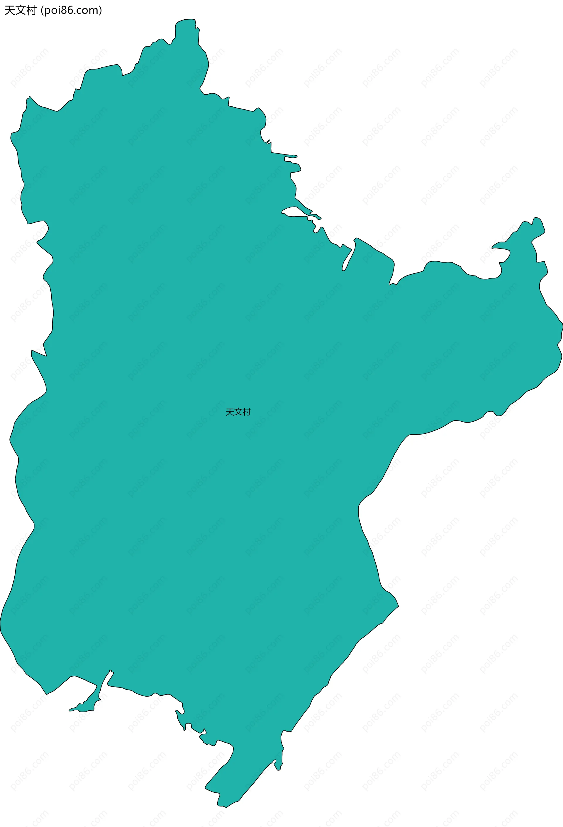 天文村边界地图