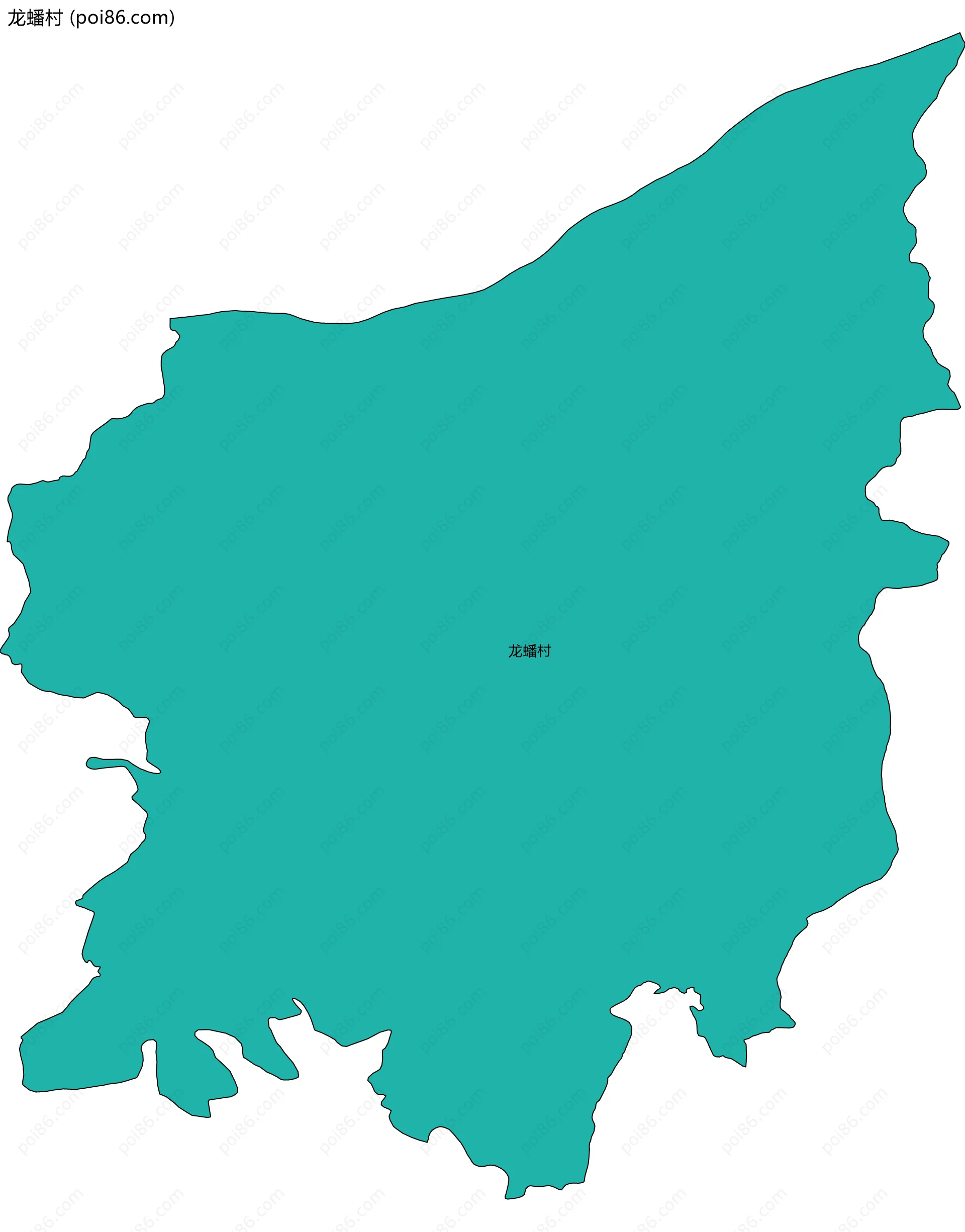 龙蟠村边界地图