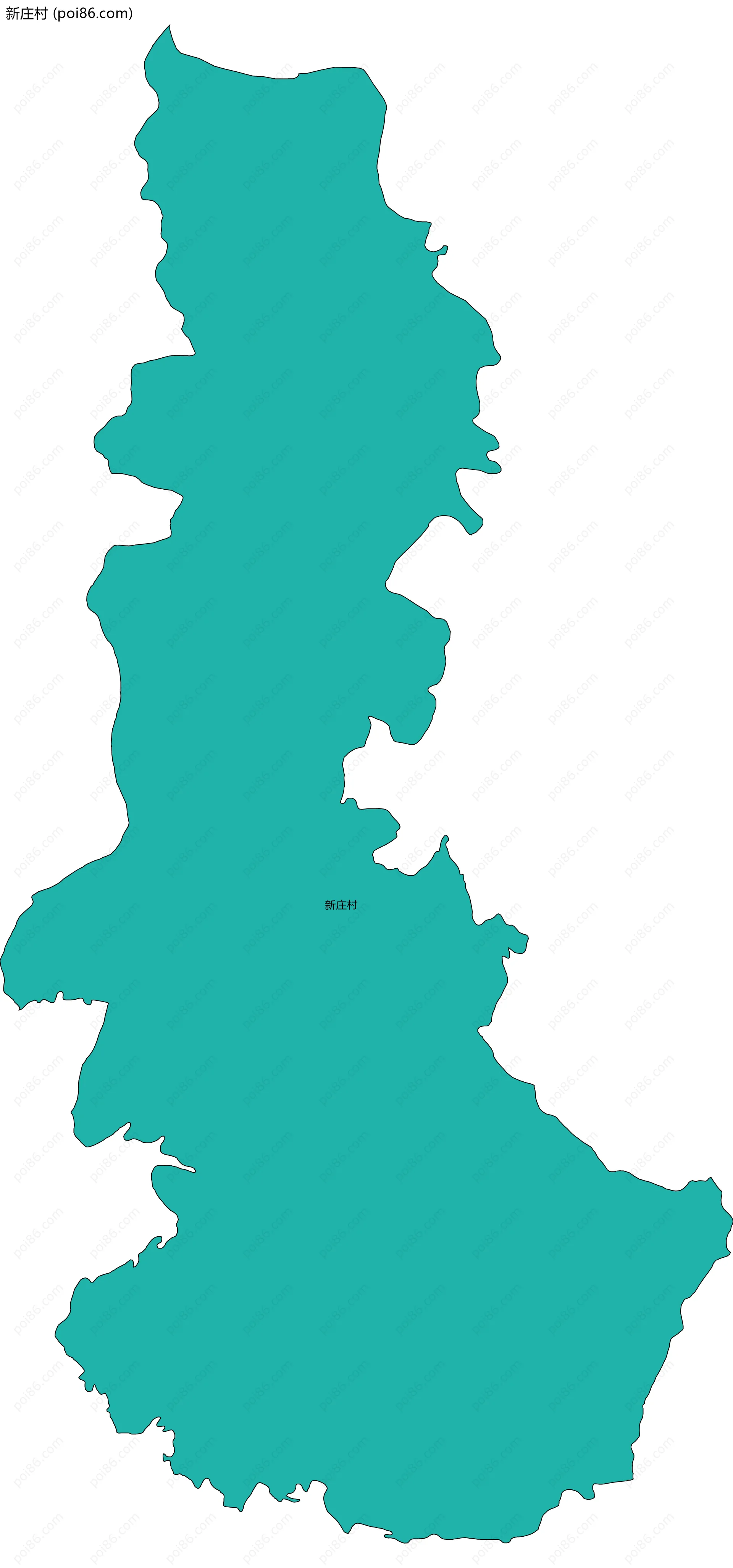 新庄村边界地图