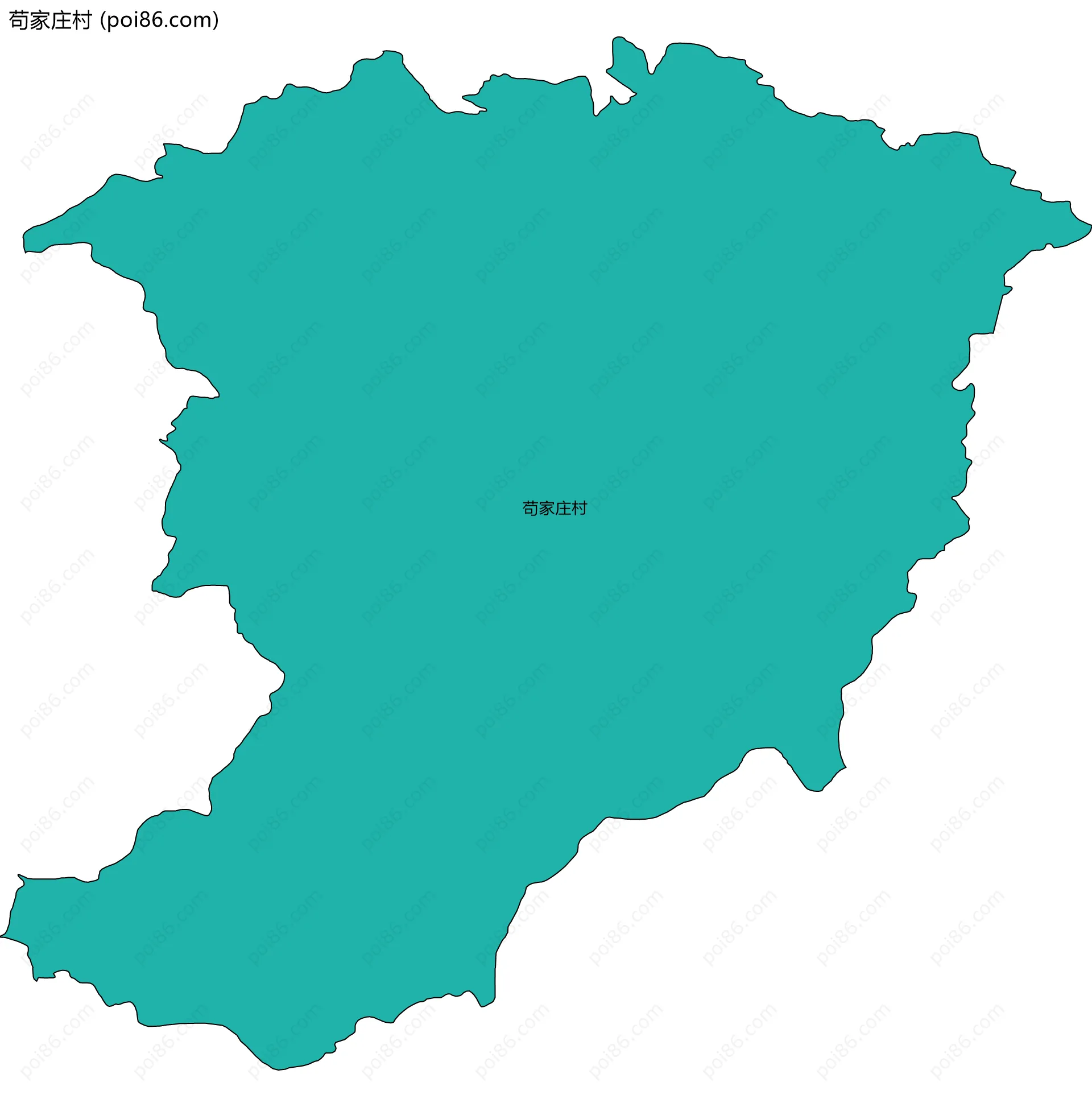 苟家庄村边界地图