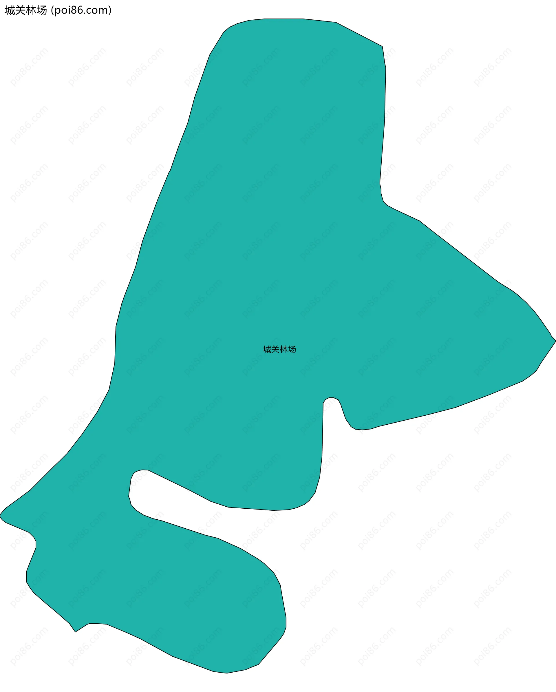 城关林场边界地图