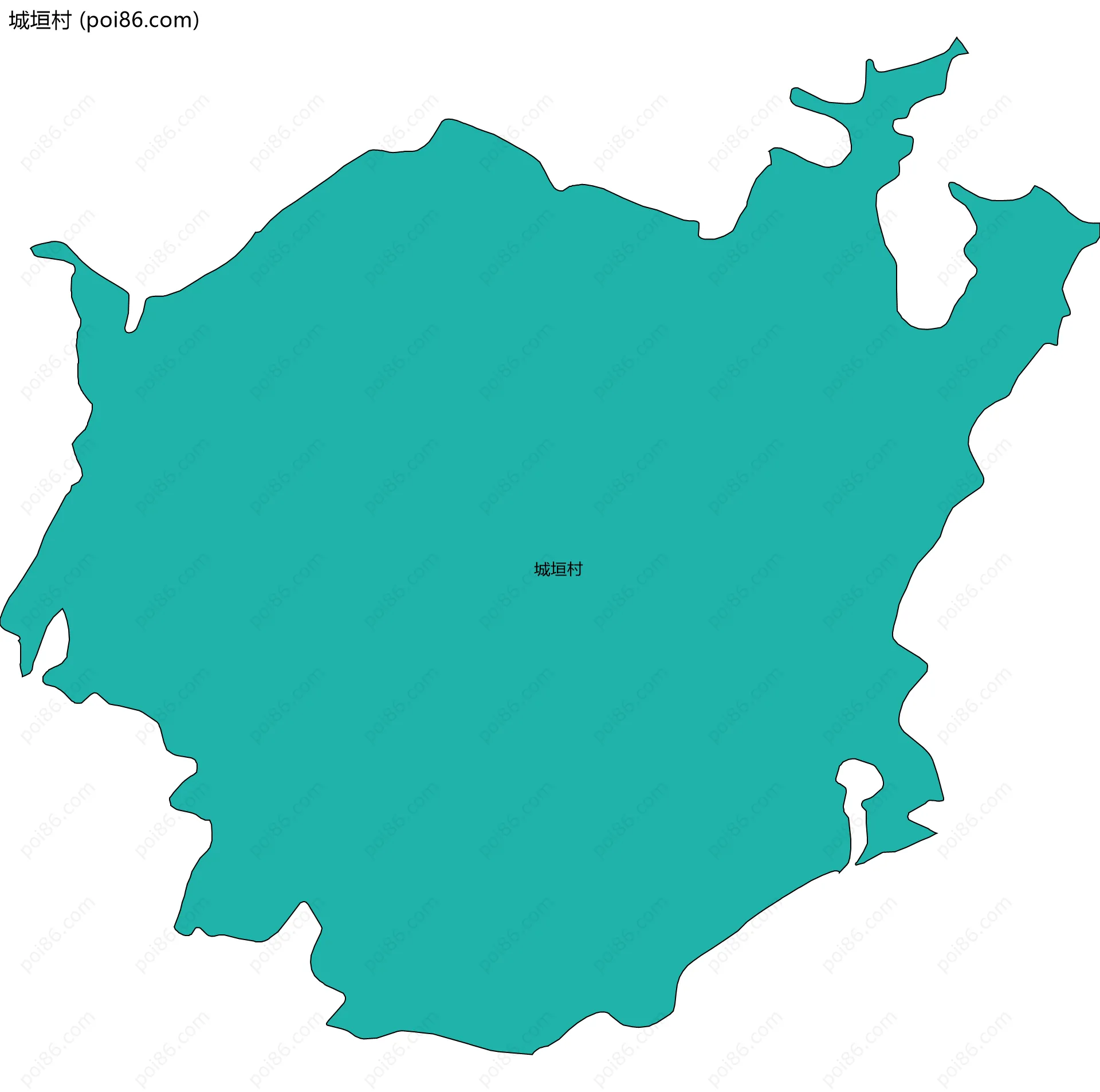 城垣村边界地图