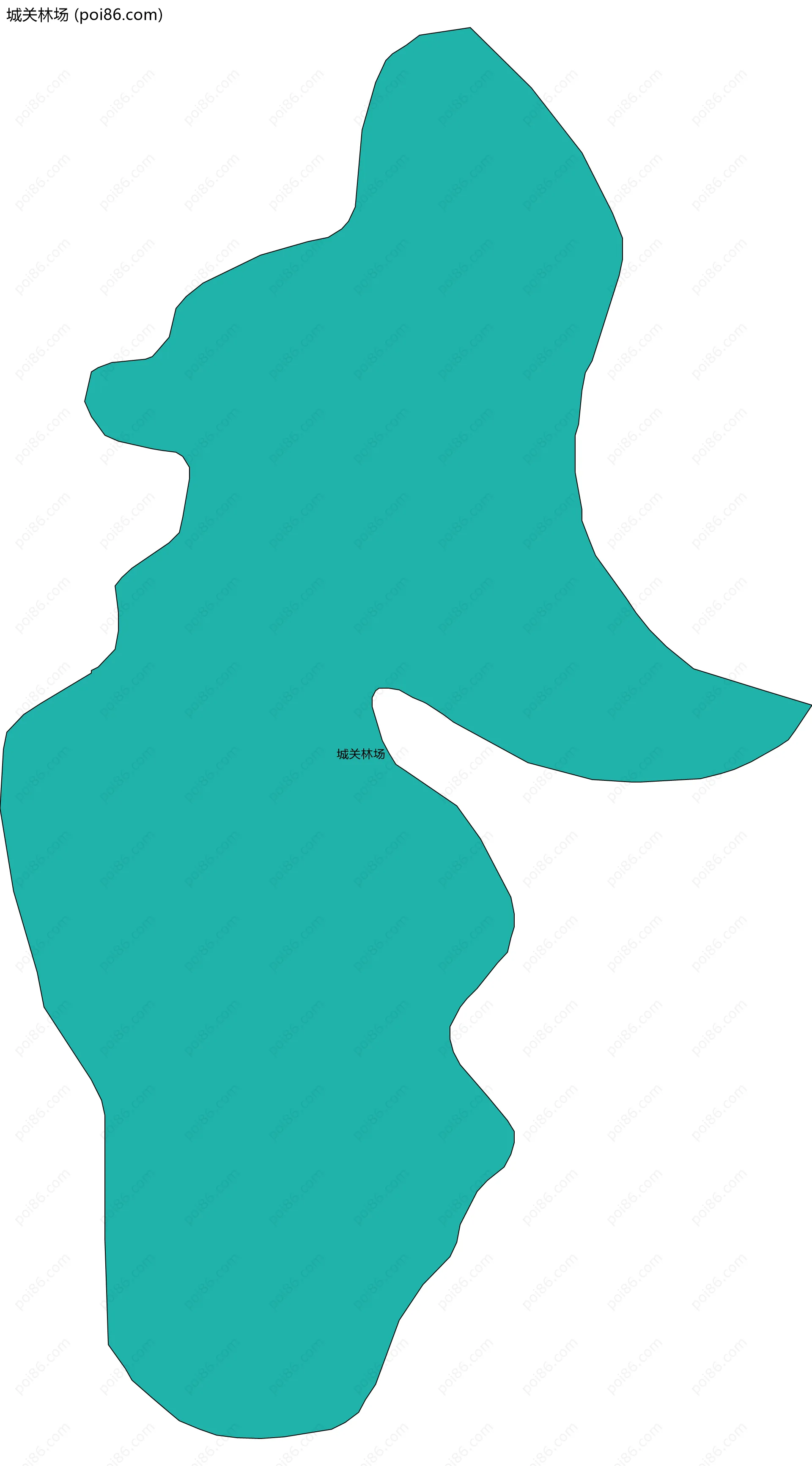 城关林场边界地图