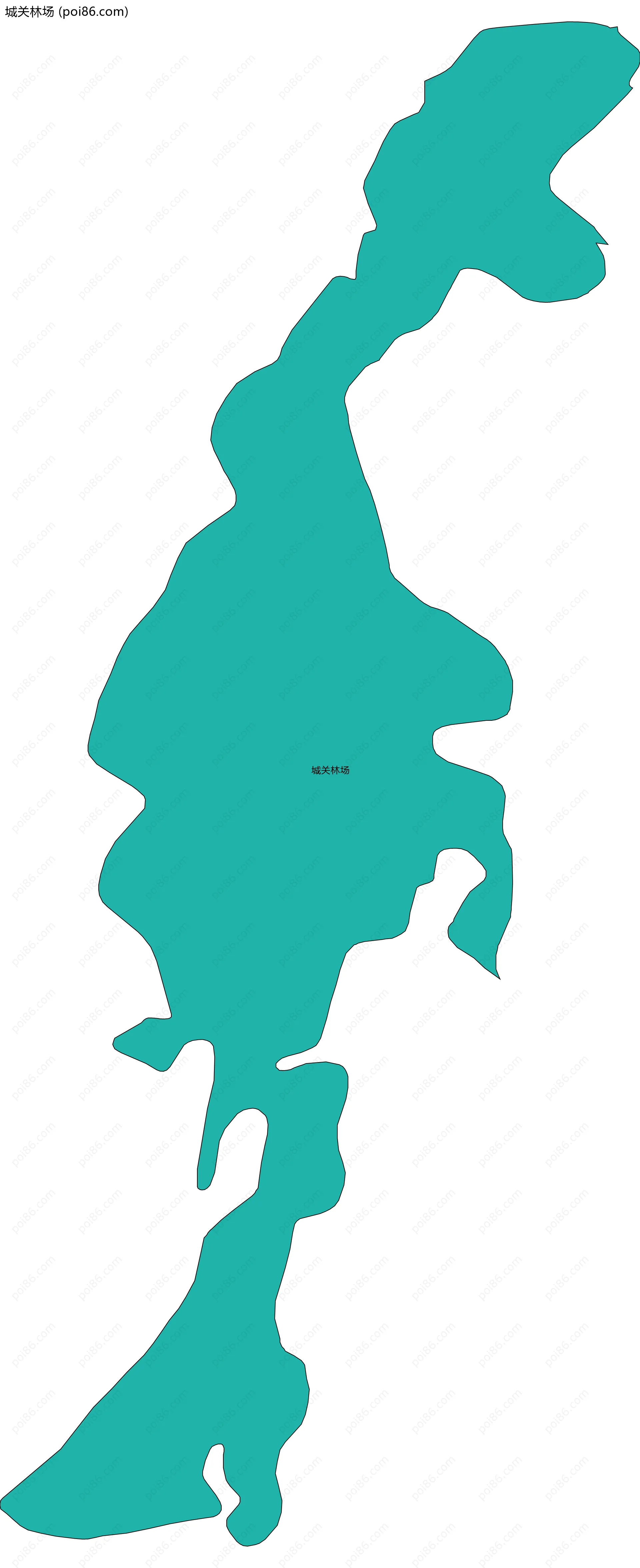 城关林场边界地图