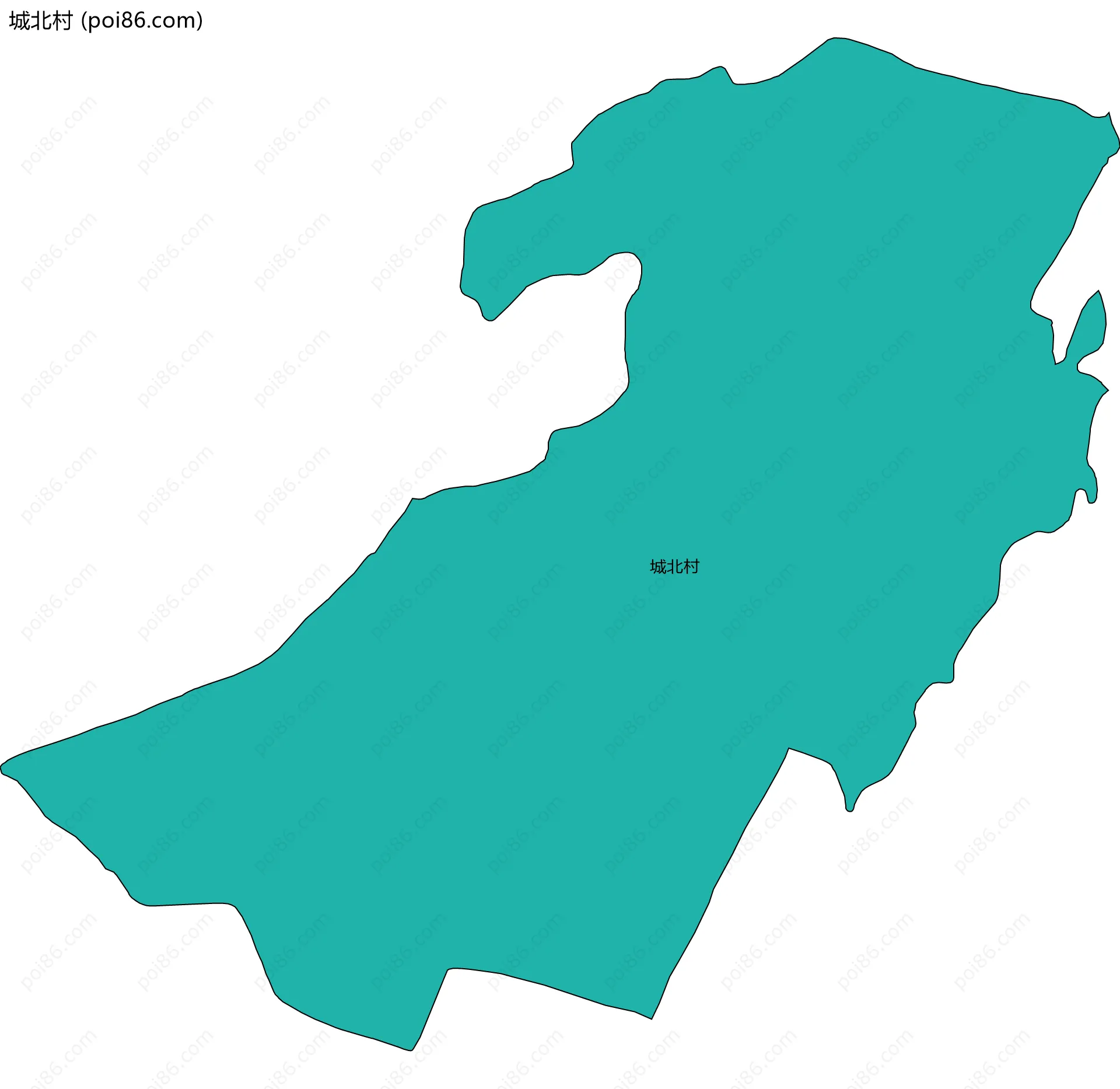 城北村边界地图