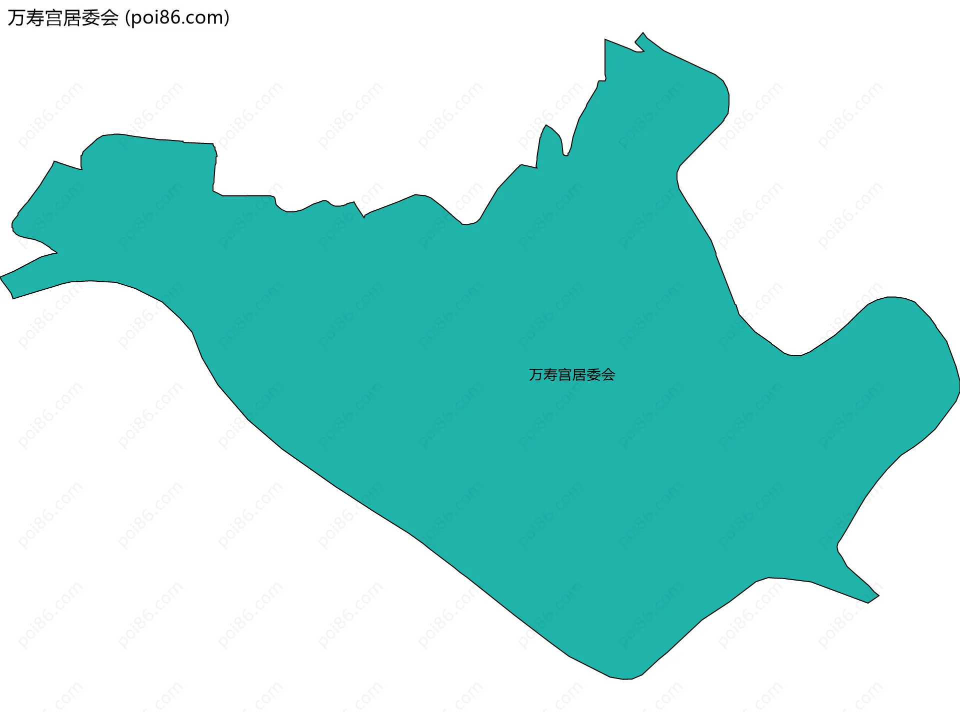 万寿宫居委会边界地图