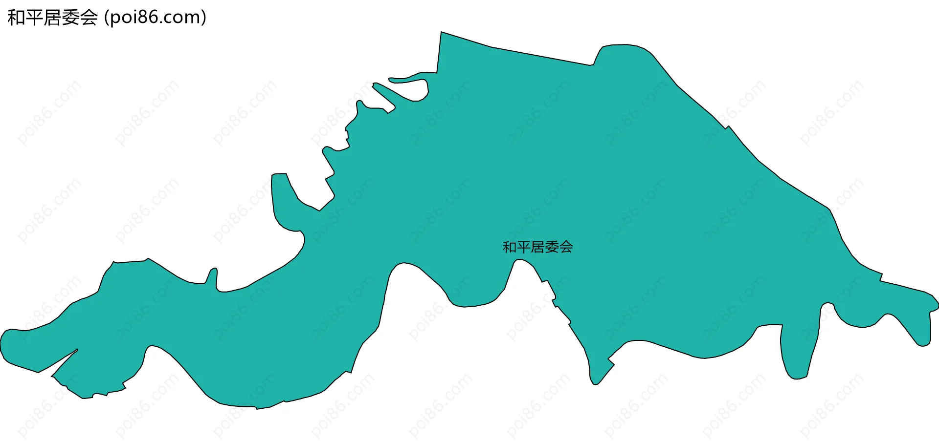 和平居委会边界地图