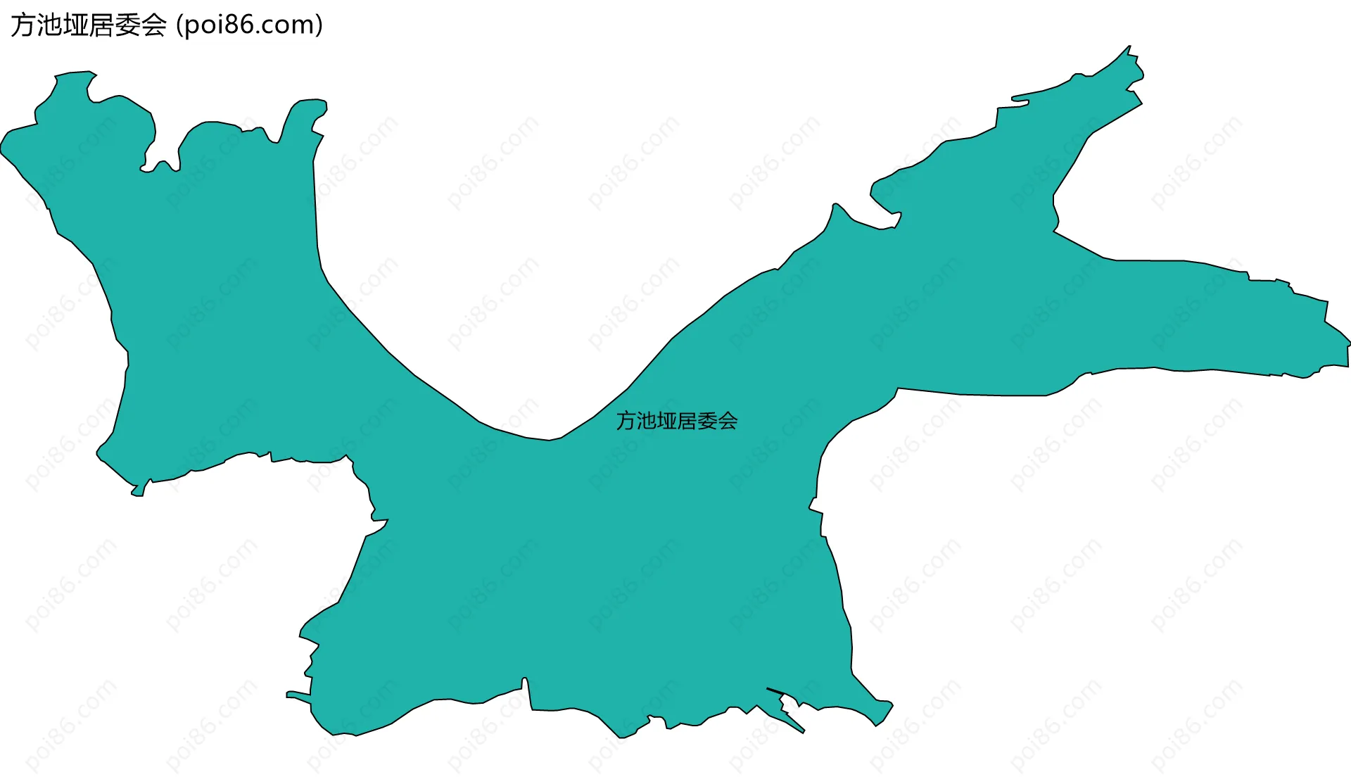 方池垭居委会边界地图