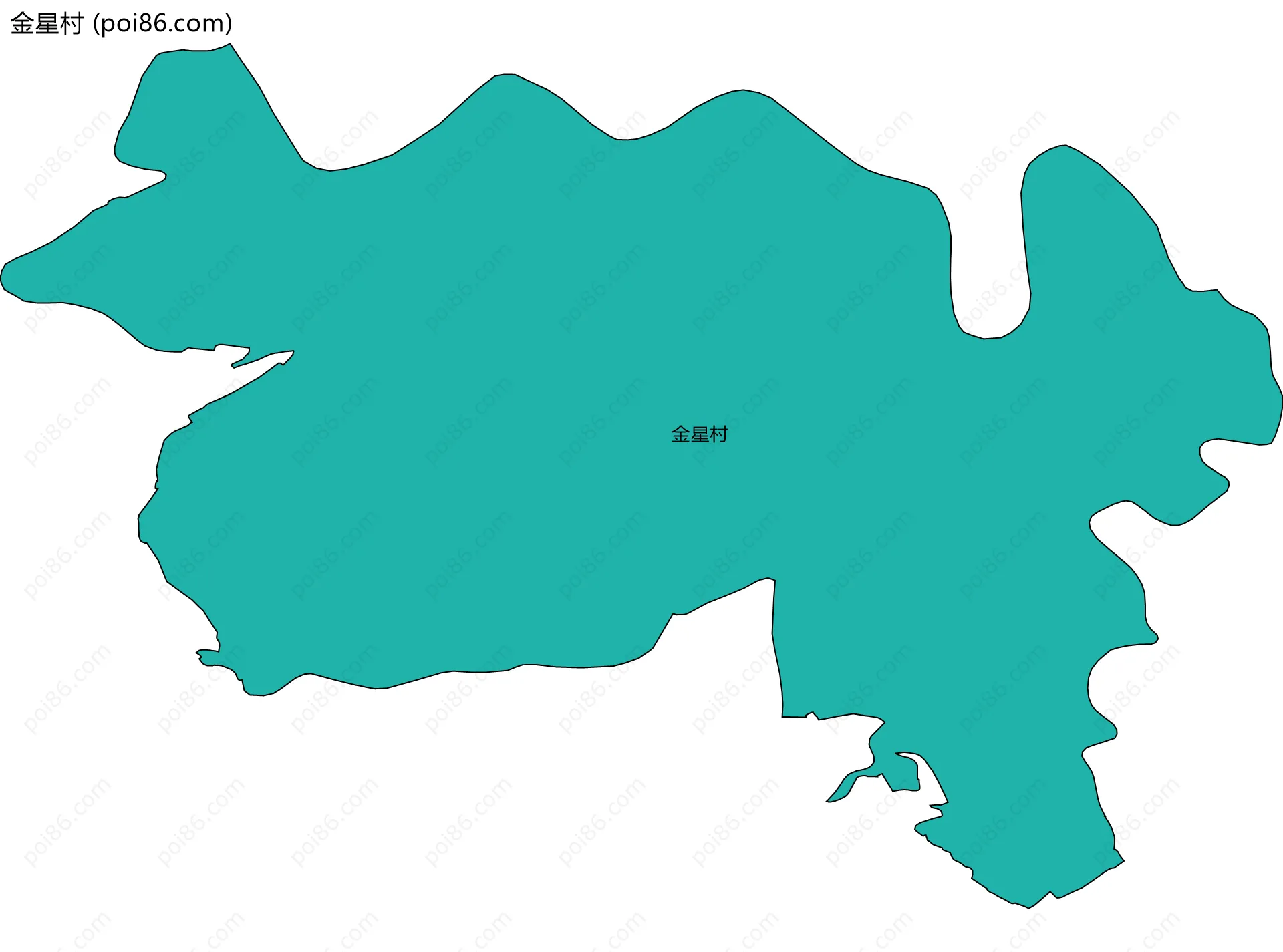 金星村边界地图