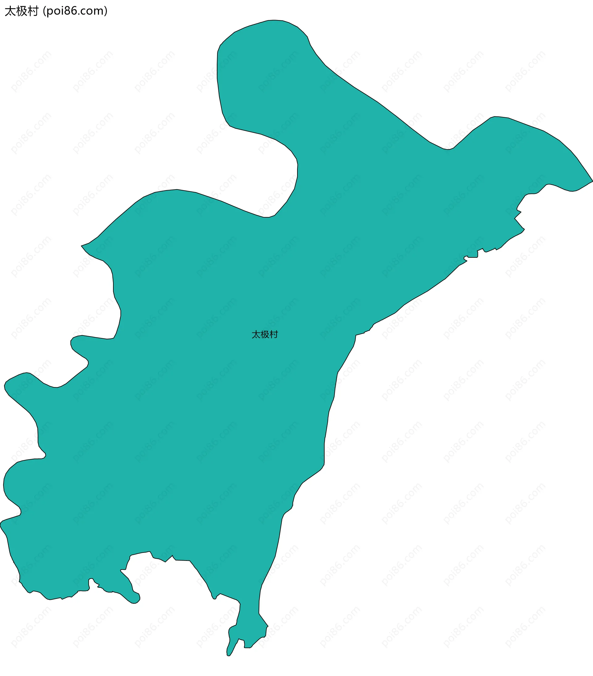 太极村边界地图