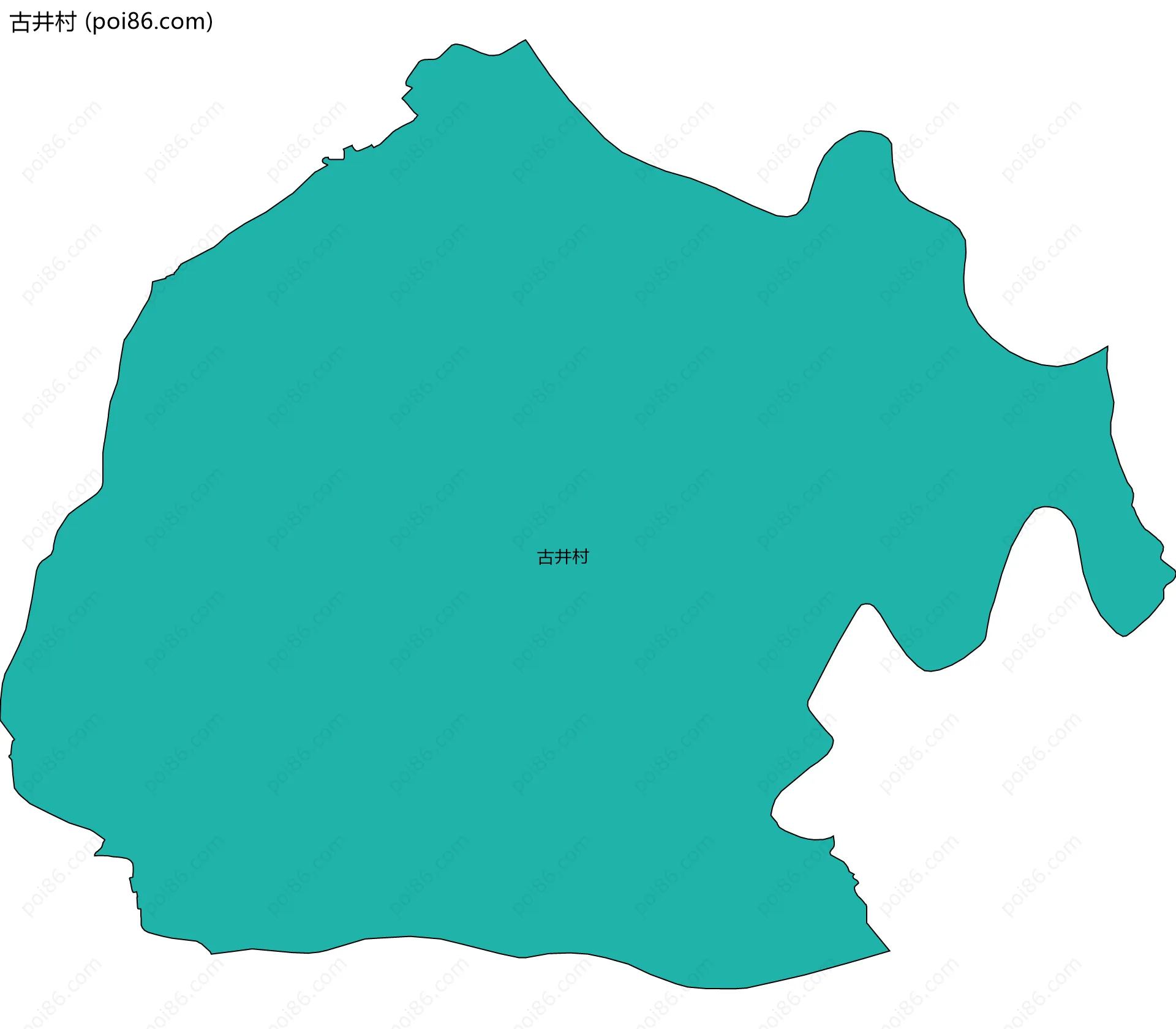 古井村边界地图