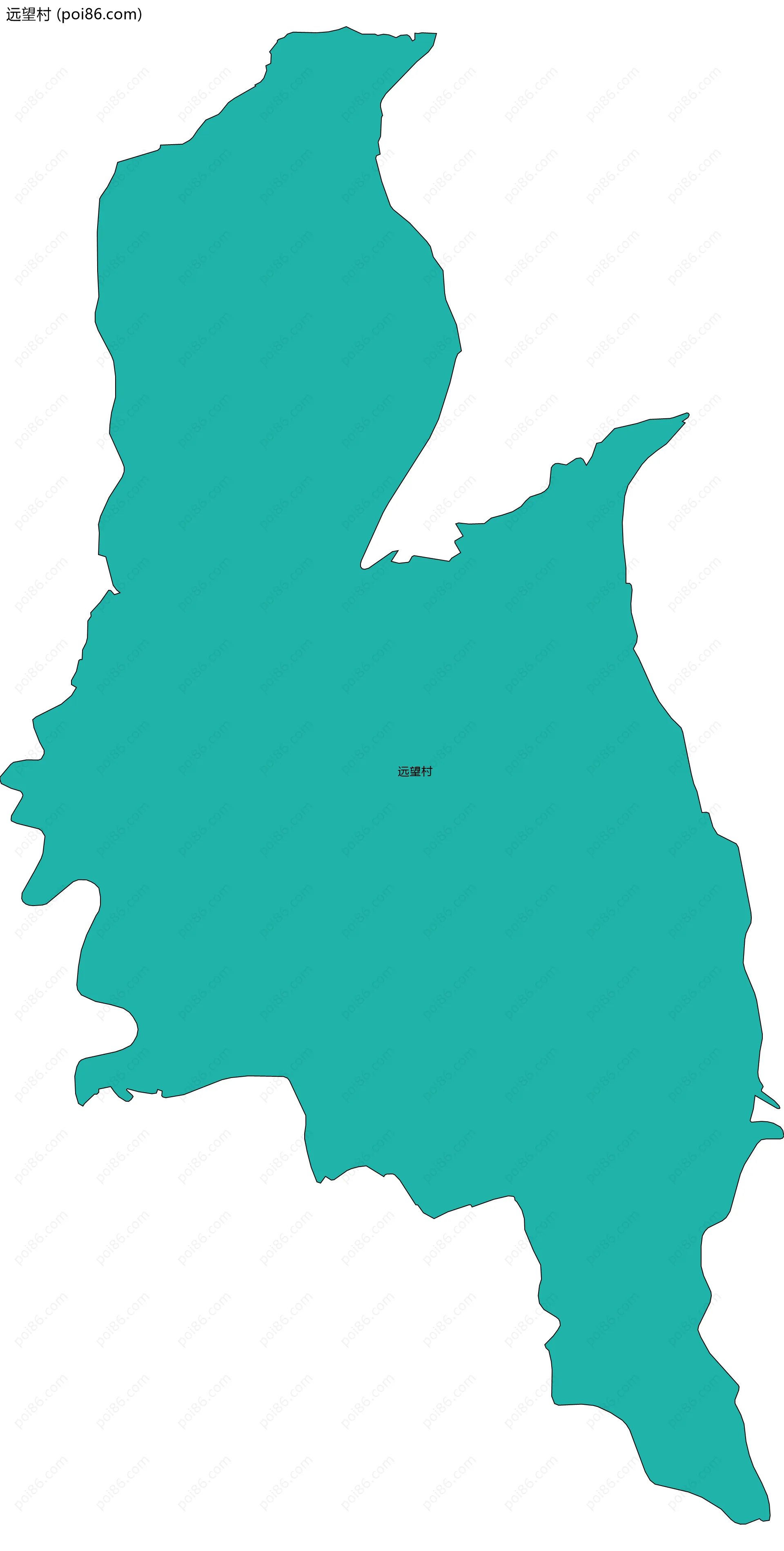 远望村边界地图