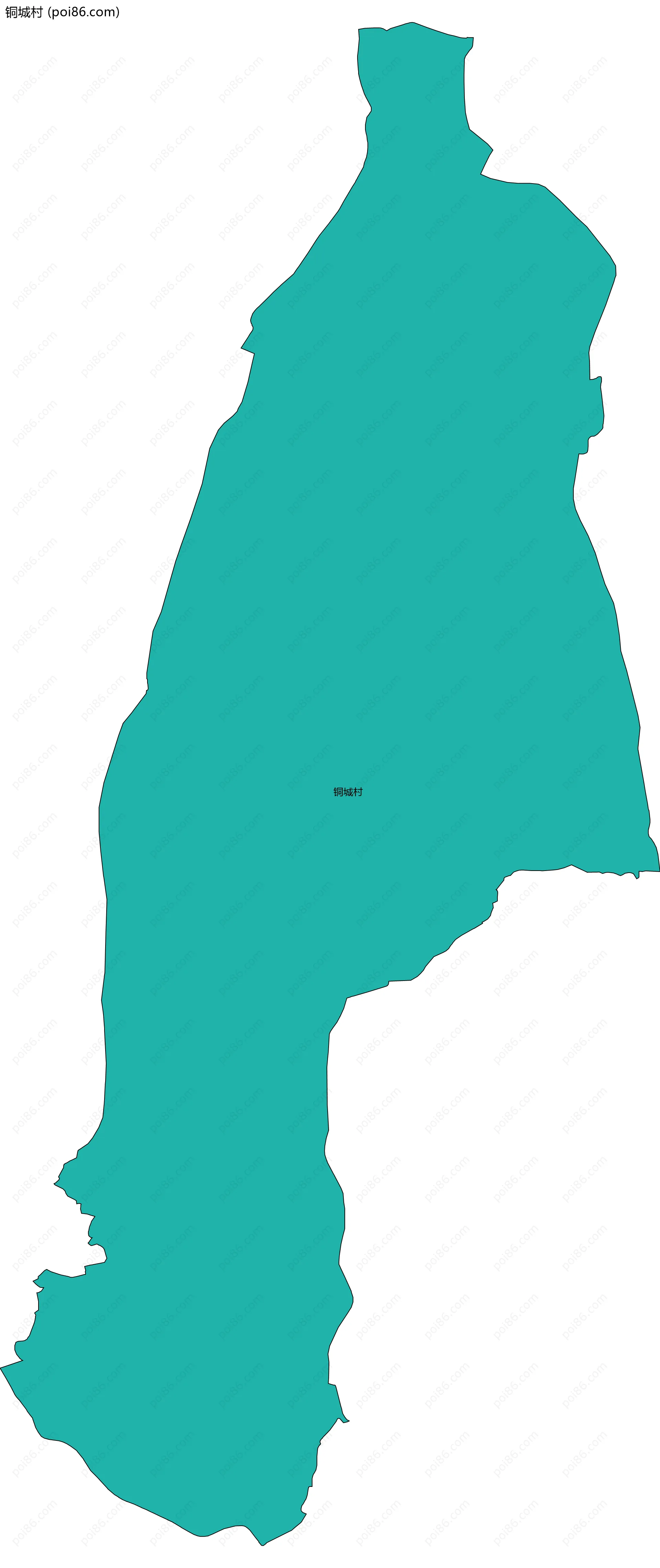 铜城村边界地图