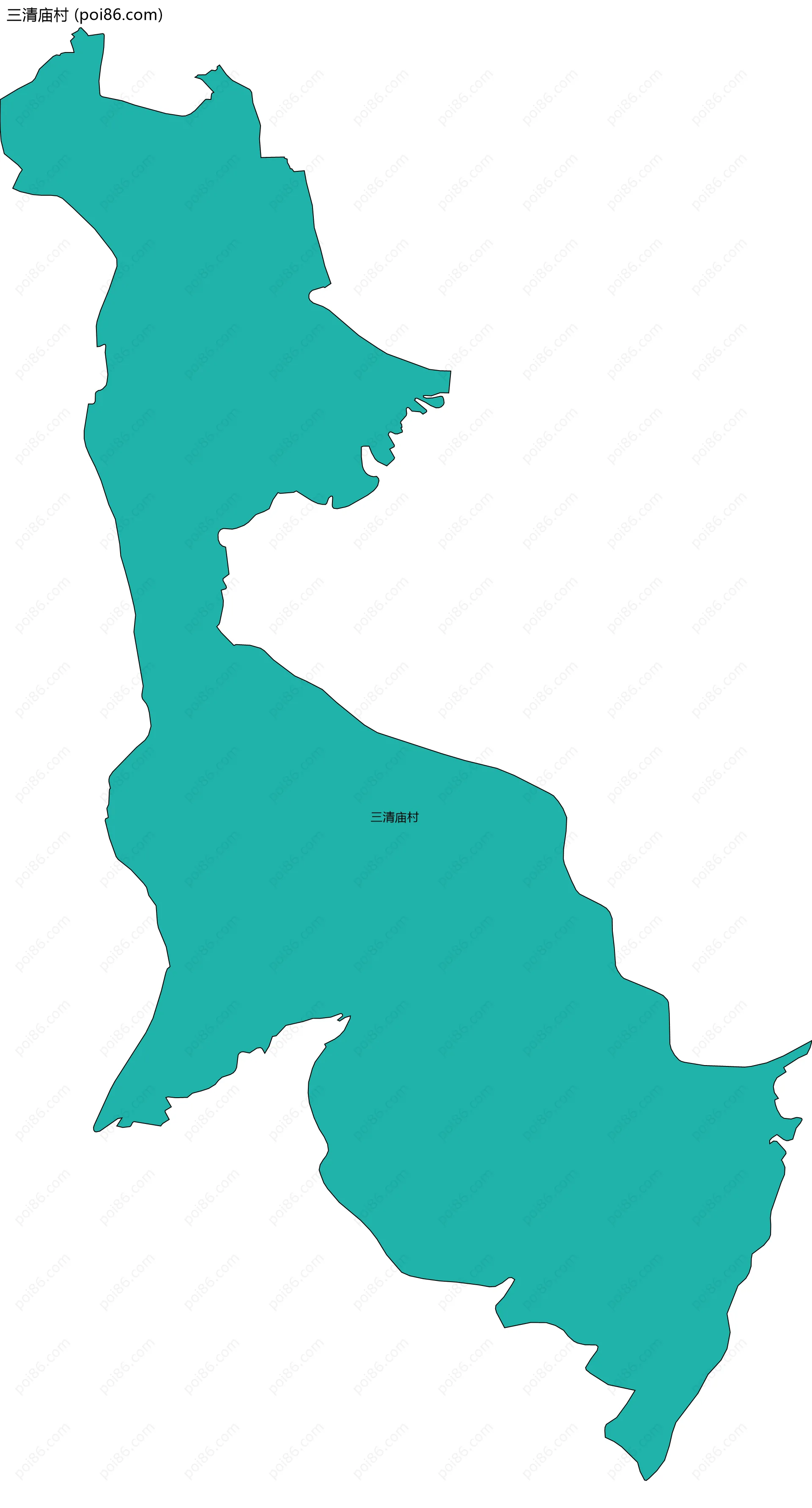 三清庙村边界地图