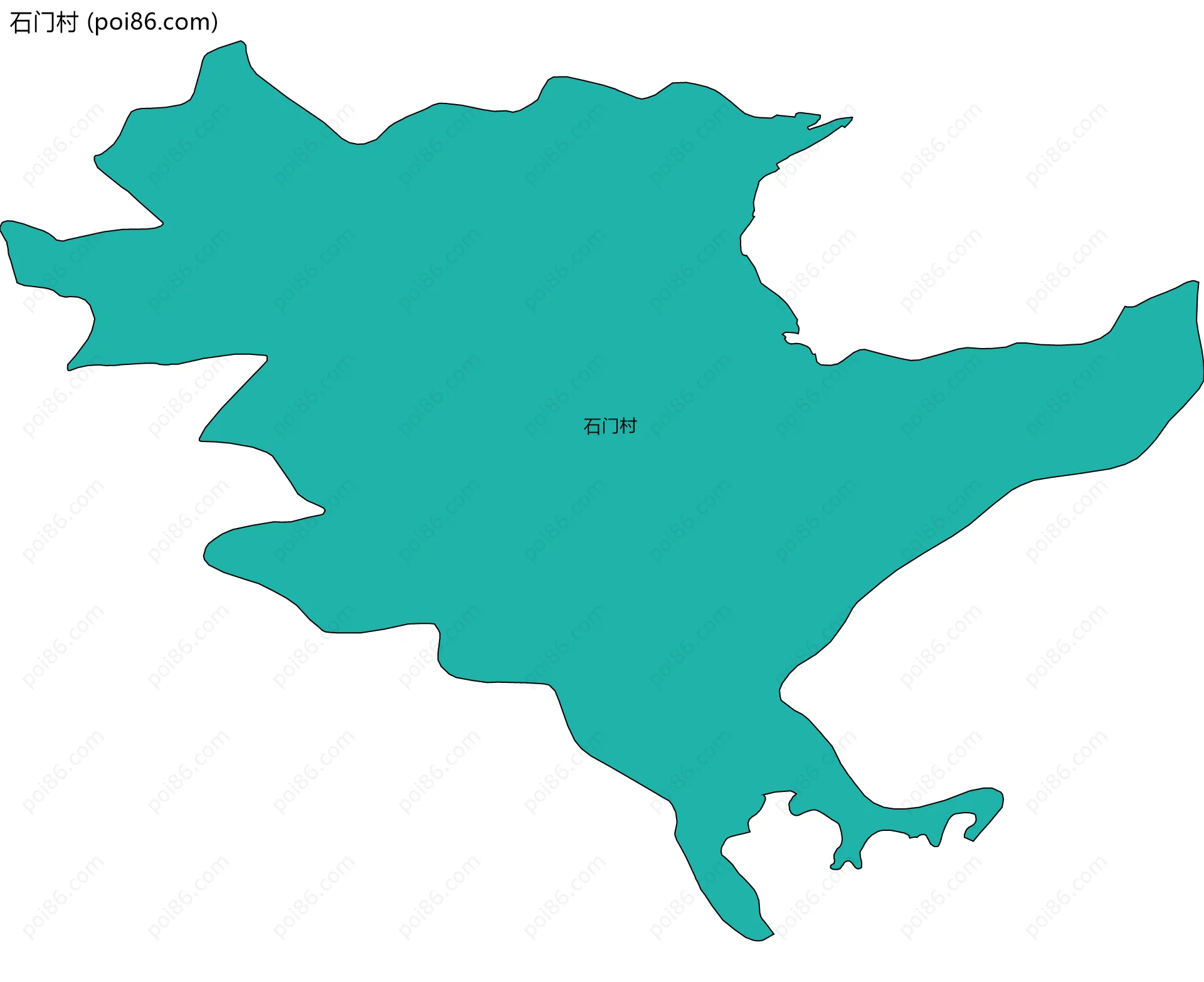 石门村边界地图