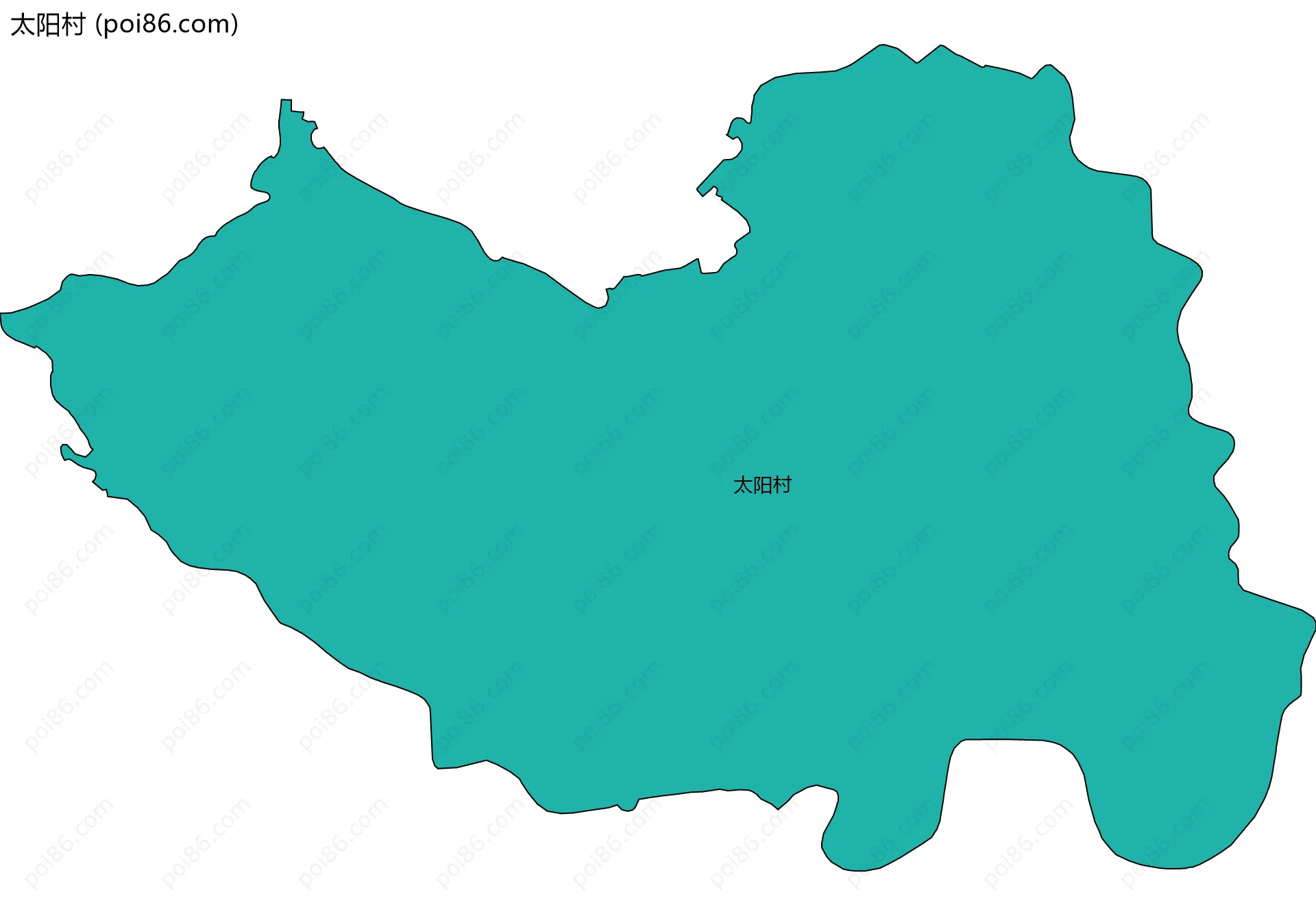 太阳村边界地图