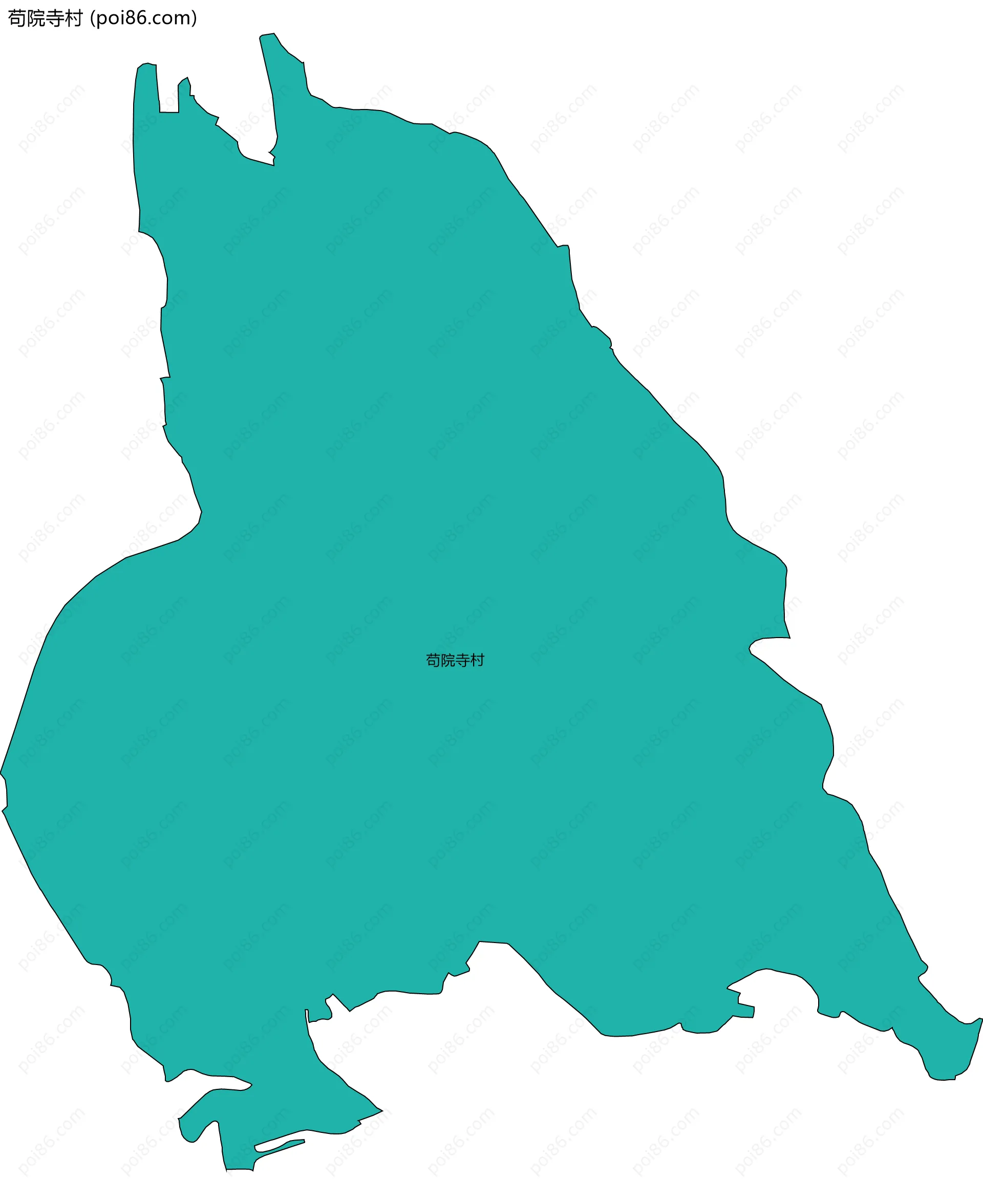 苟院寺村边界地图