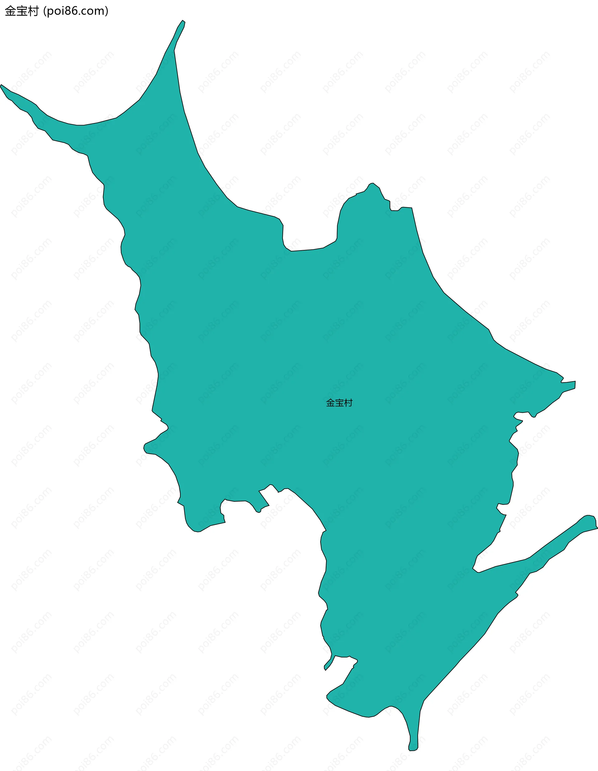 金宝村边界地图