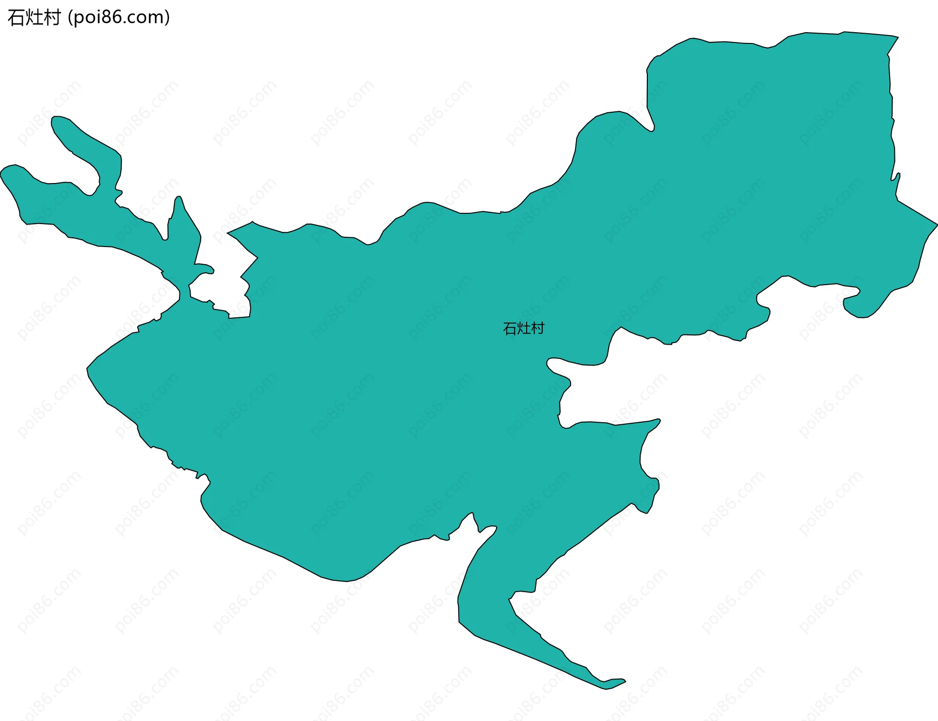 石灶村边界地图