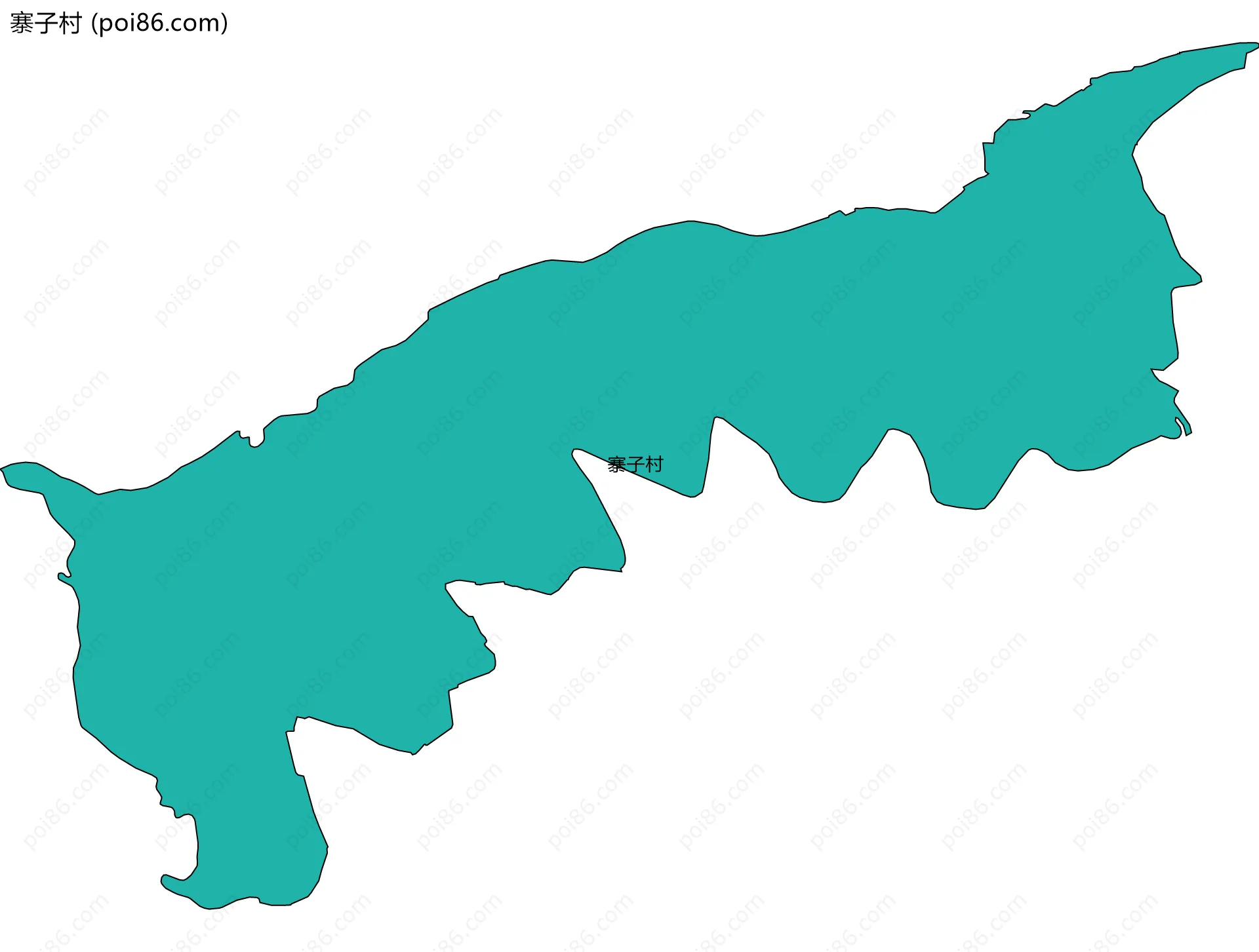 寨子村边界地图