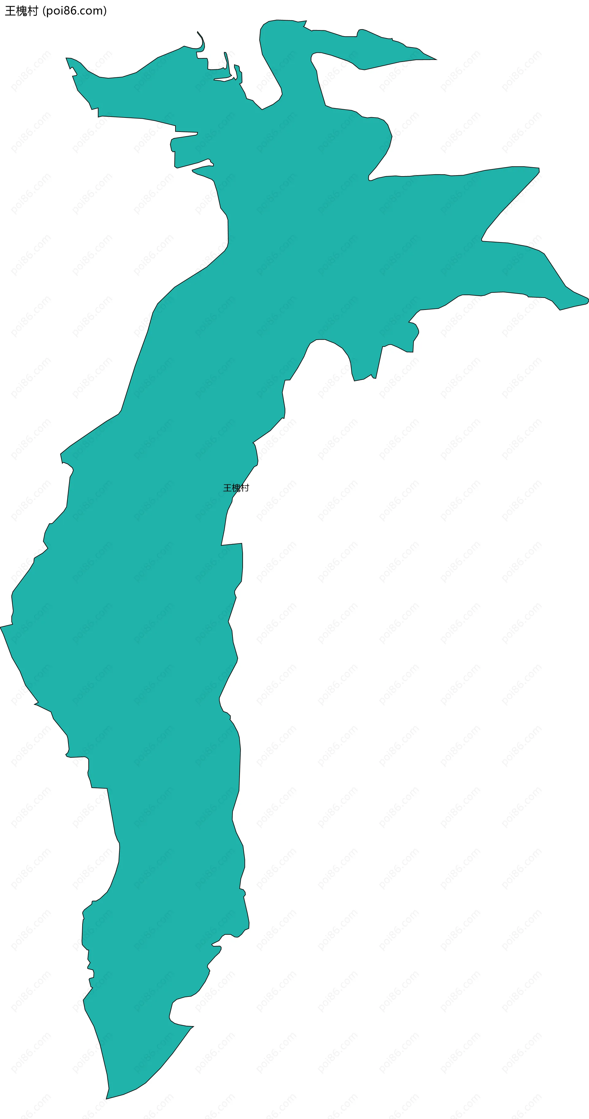 王槐村边界地图