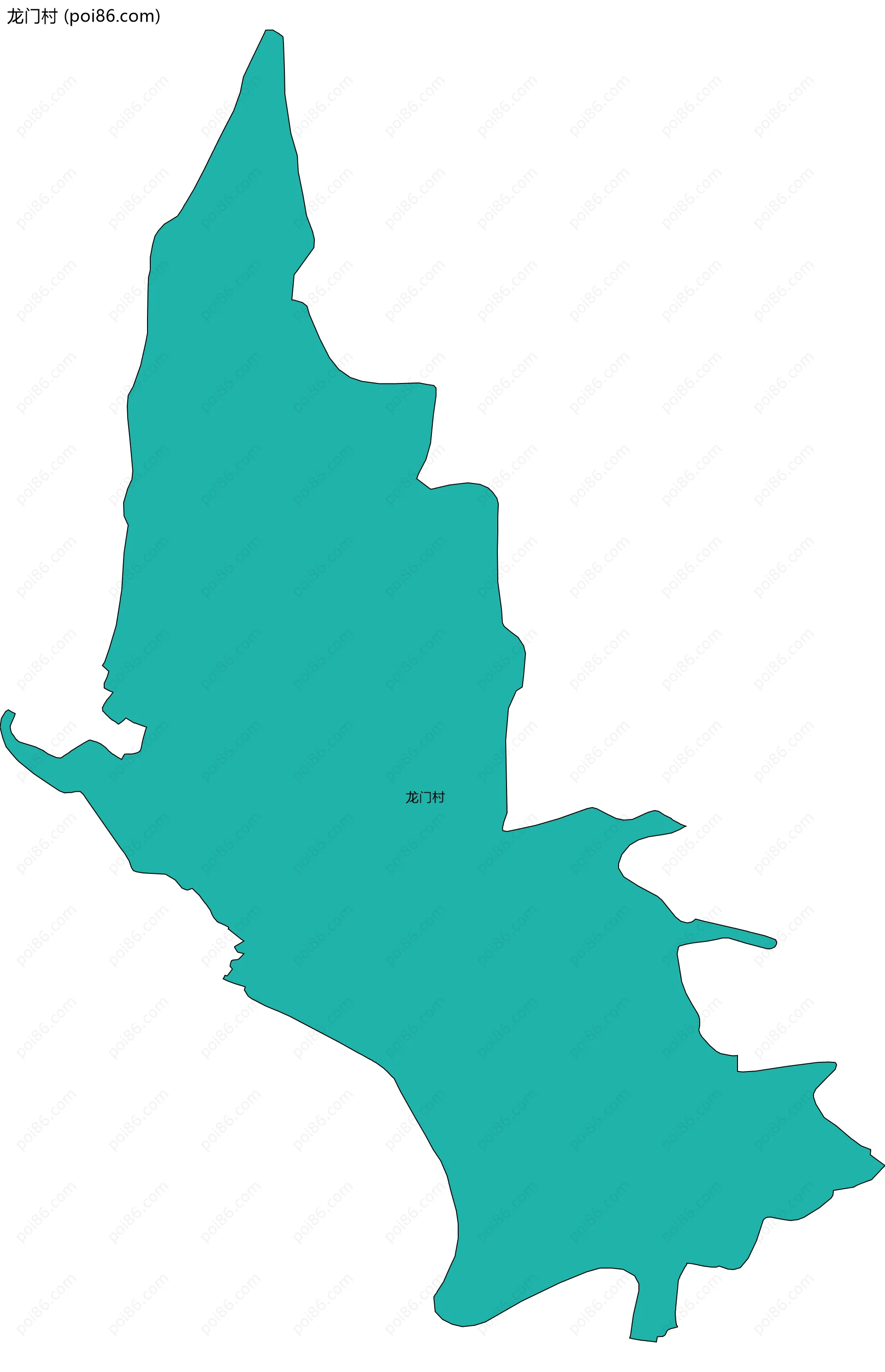 龙门村边界地图