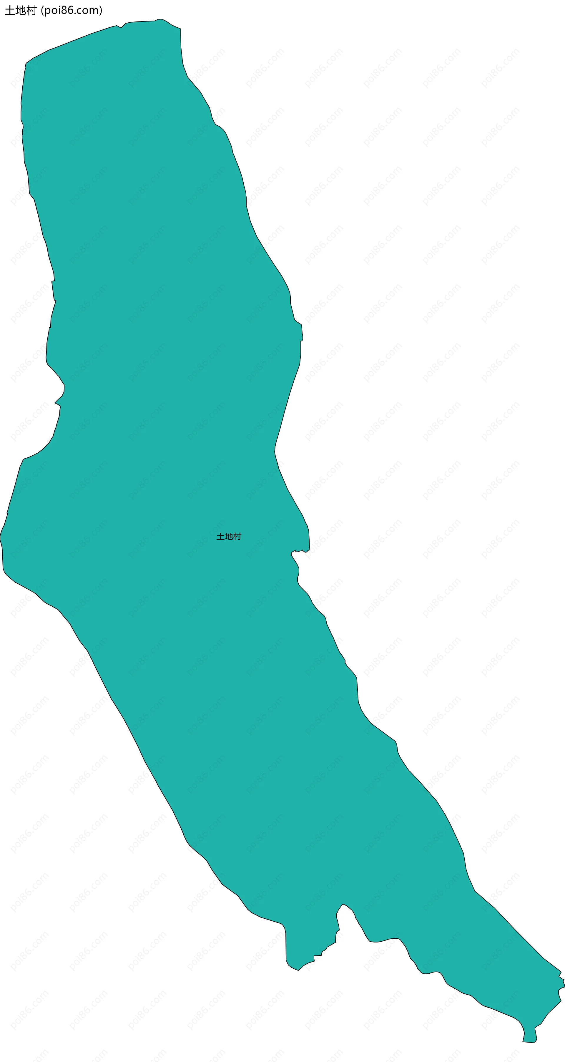 土地村边界地图