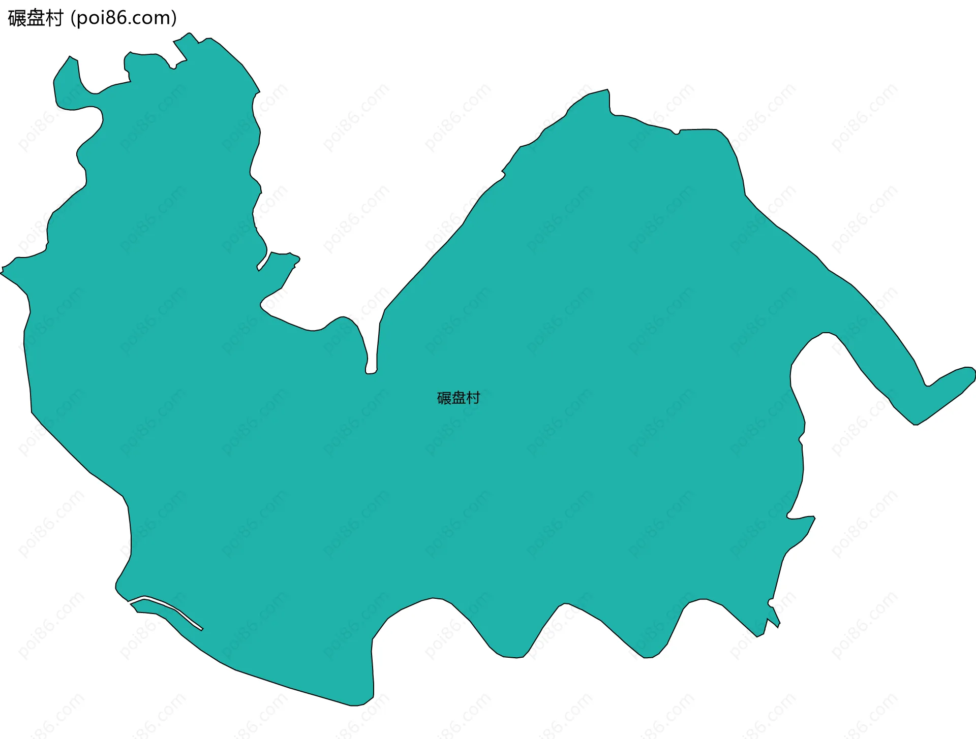 碾盘村边界地图