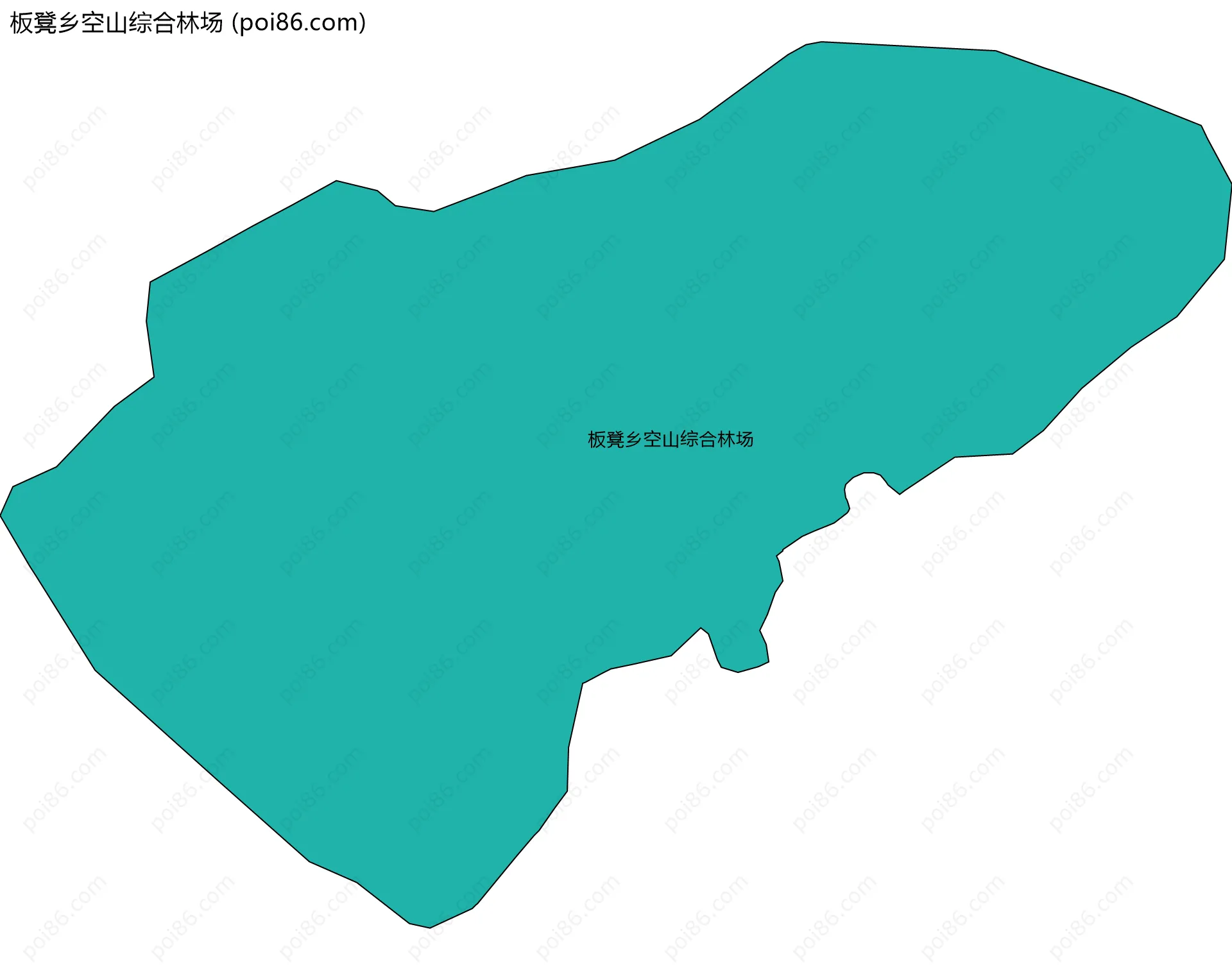 板凳乡空山综合林场边界地图
