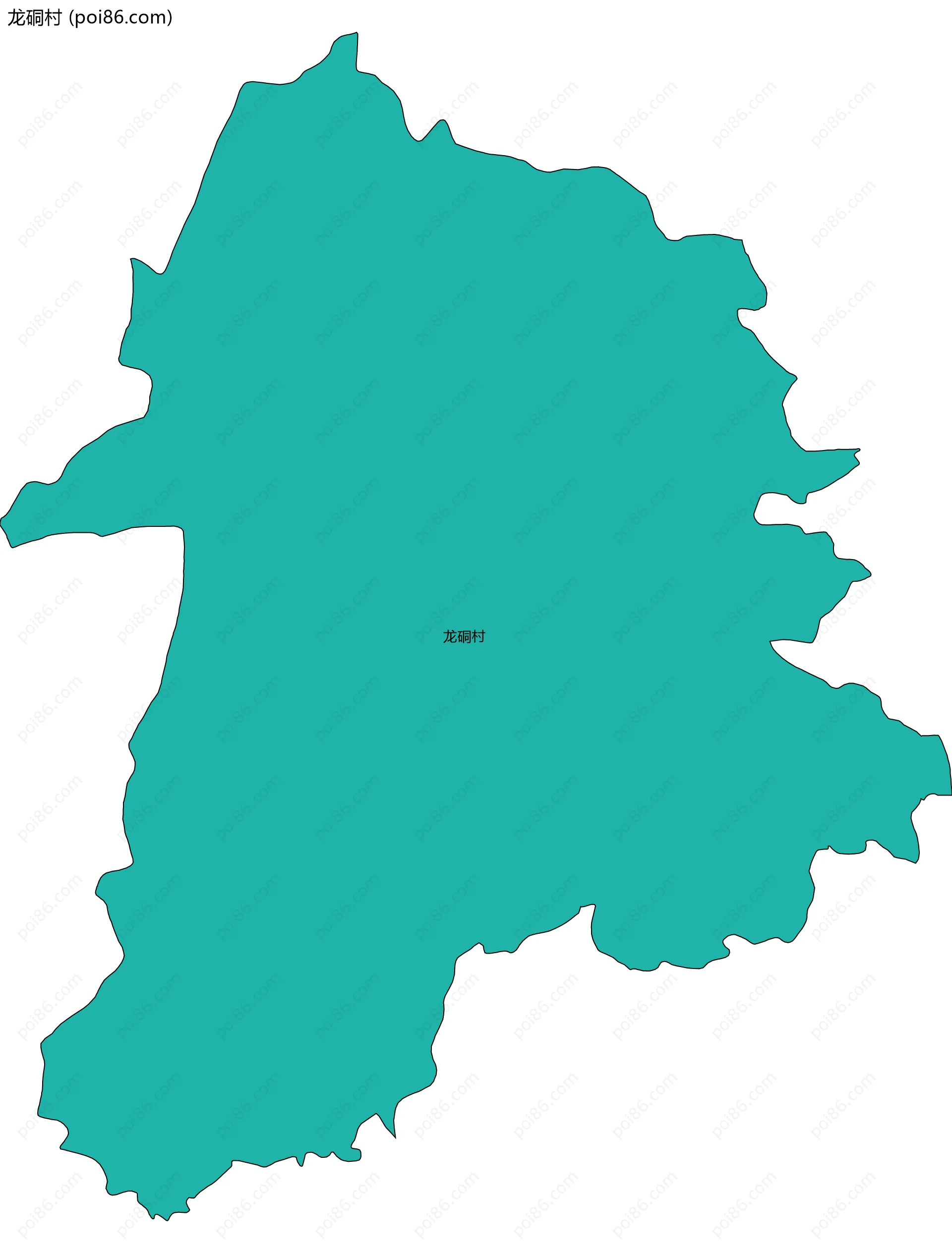 龙硐村边界地图