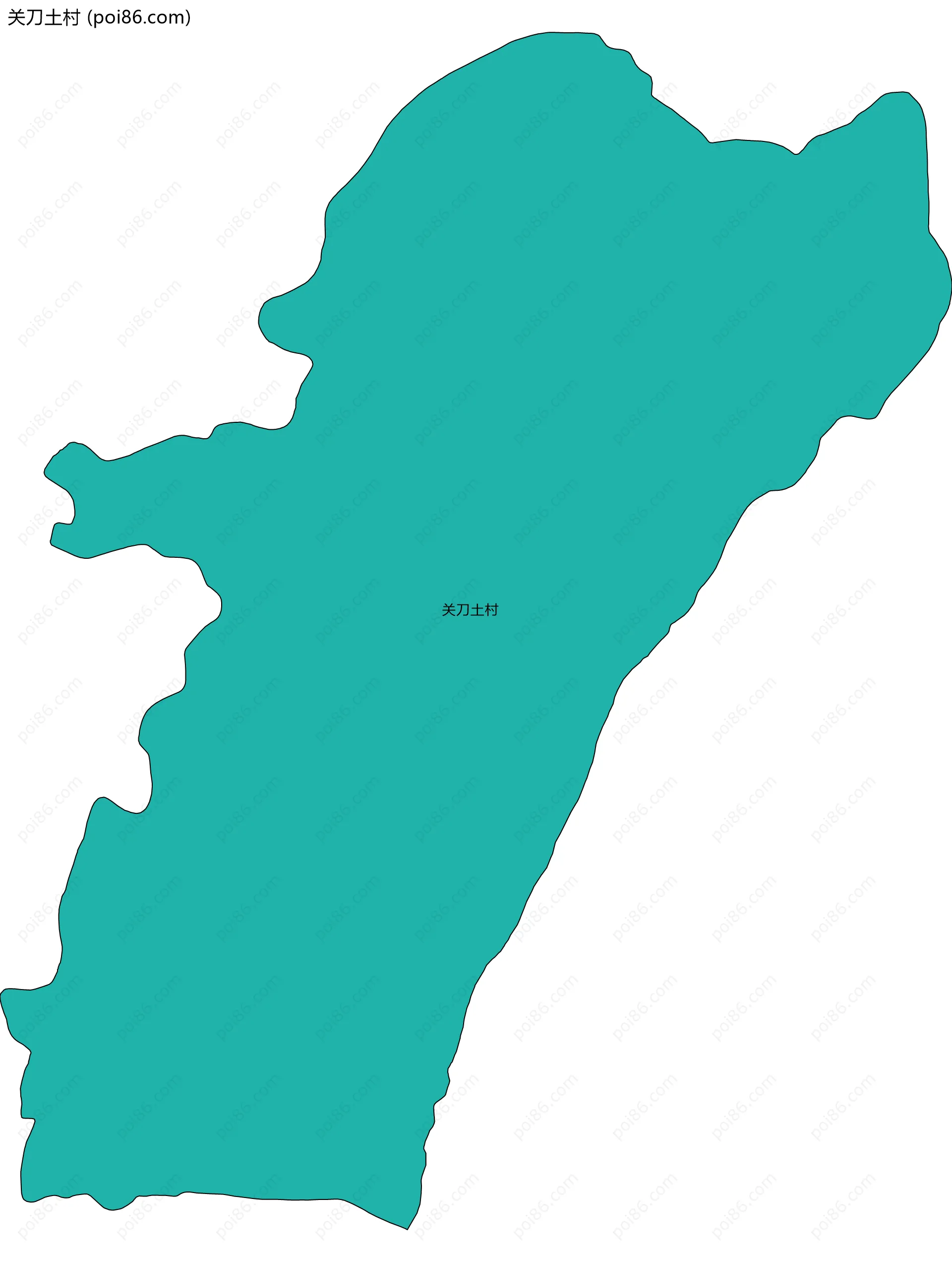关刀土村边界地图