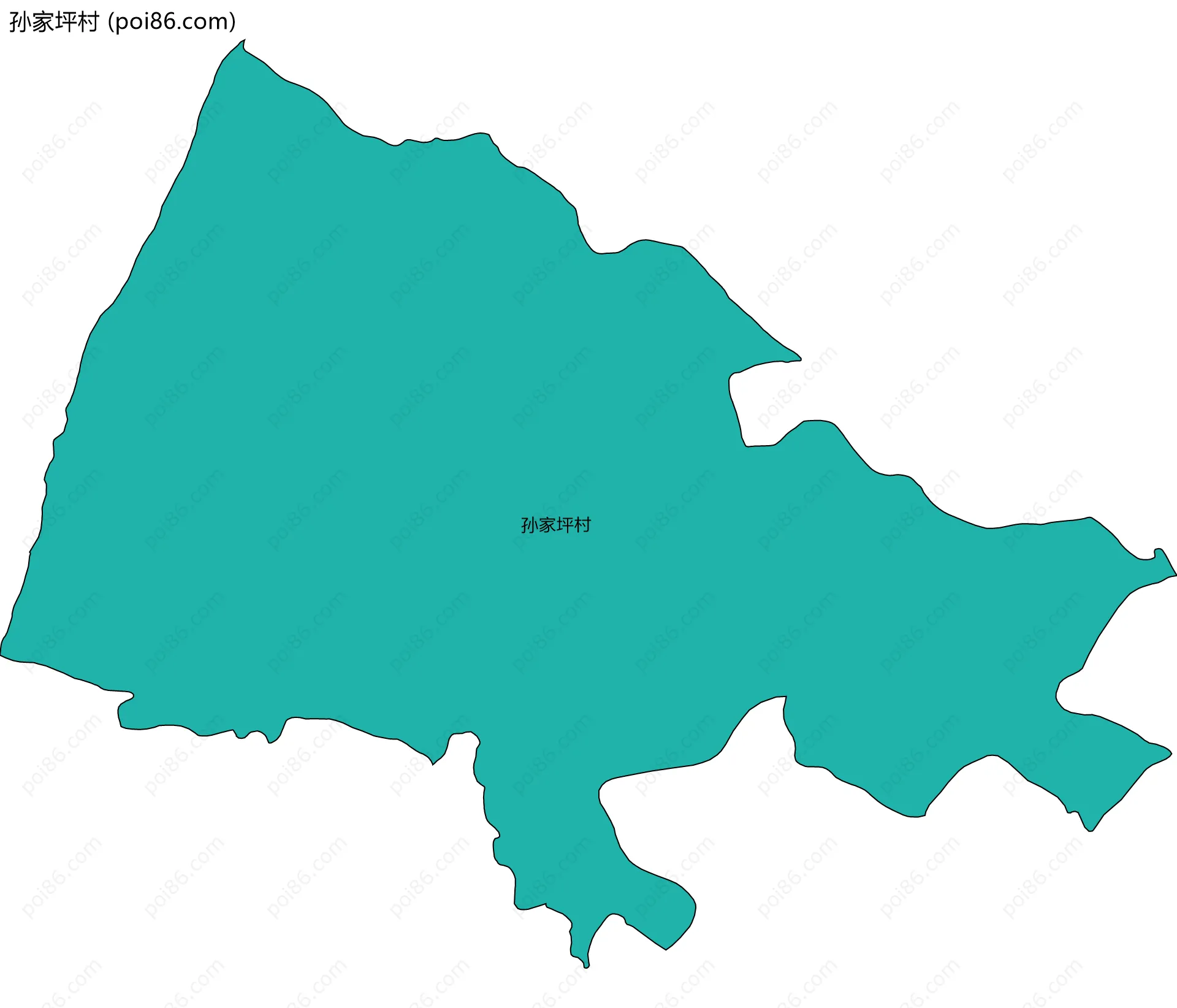 孙家坪村边界地图