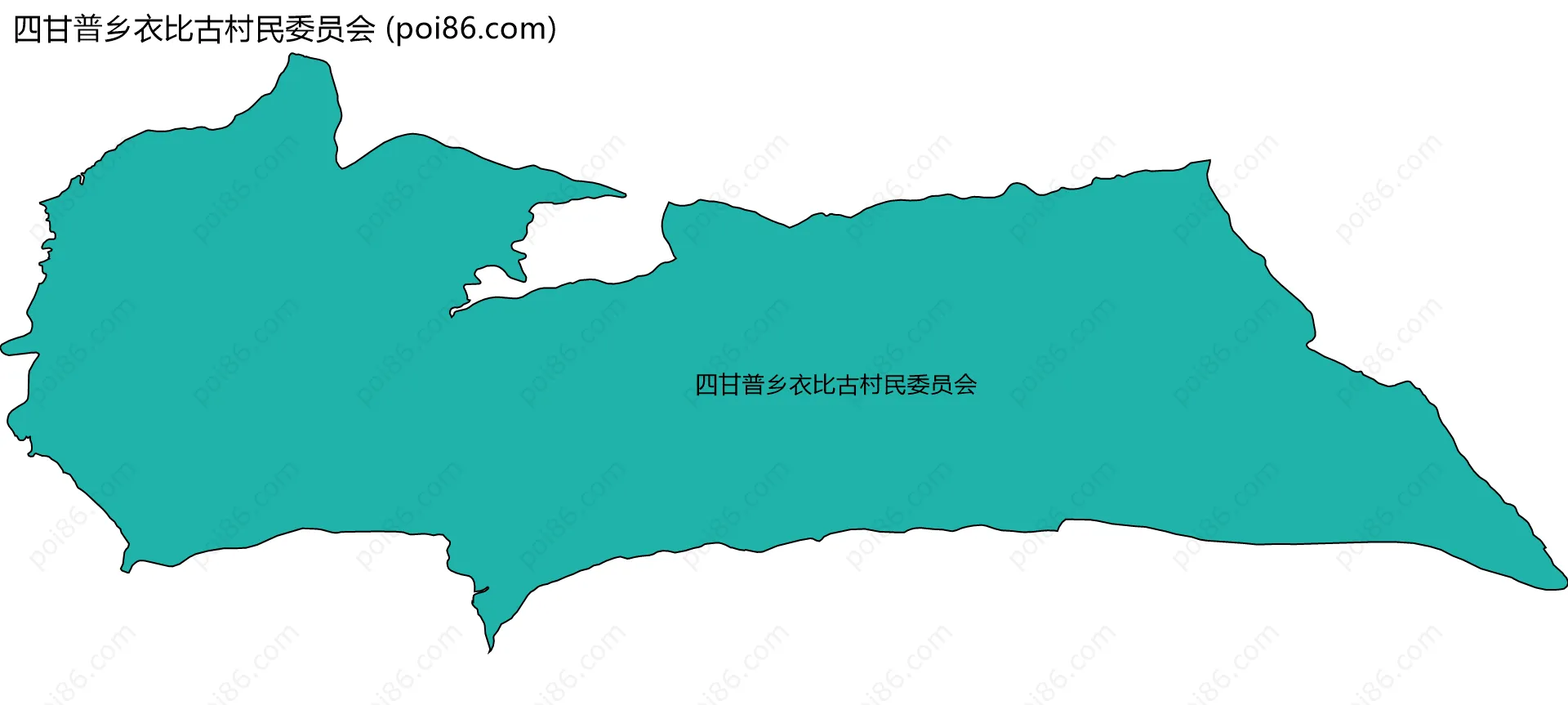 四甘普乡衣比古村民委员会边界地图