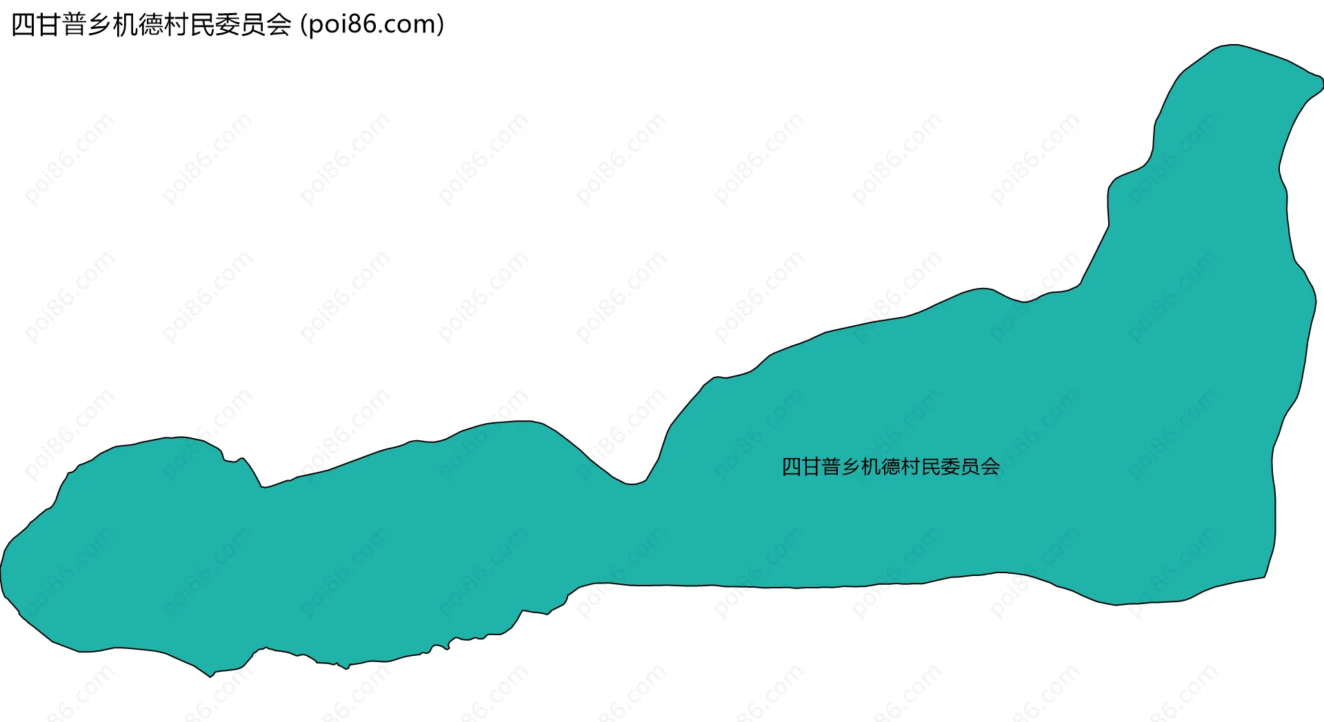 四甘普乡机德村民委员会边界地图