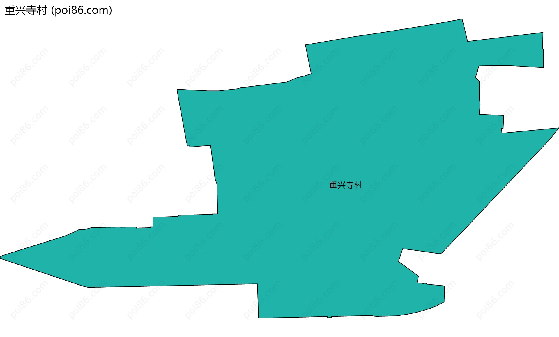 重兴寺村边界地图